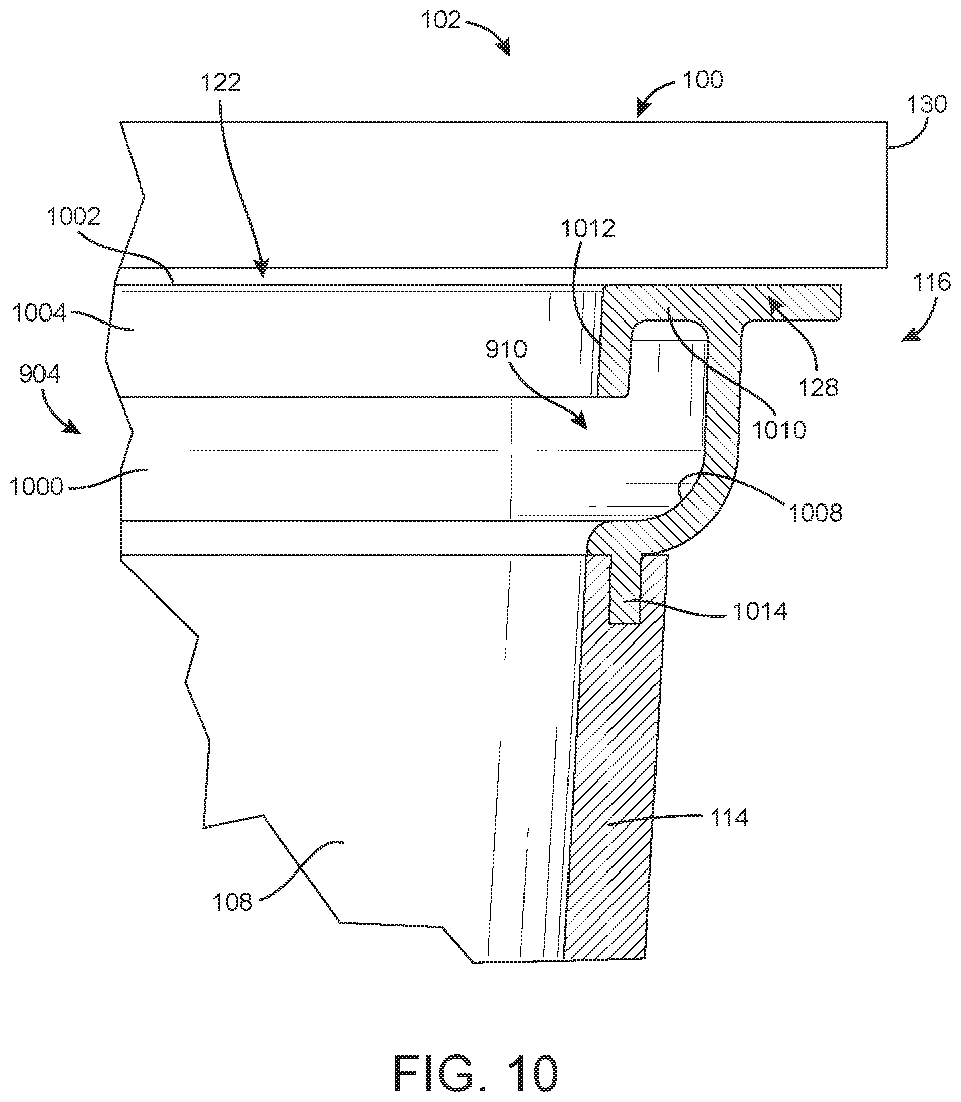 Patent US11781302 Figure 10 – Sink having removable apron and accessory systems