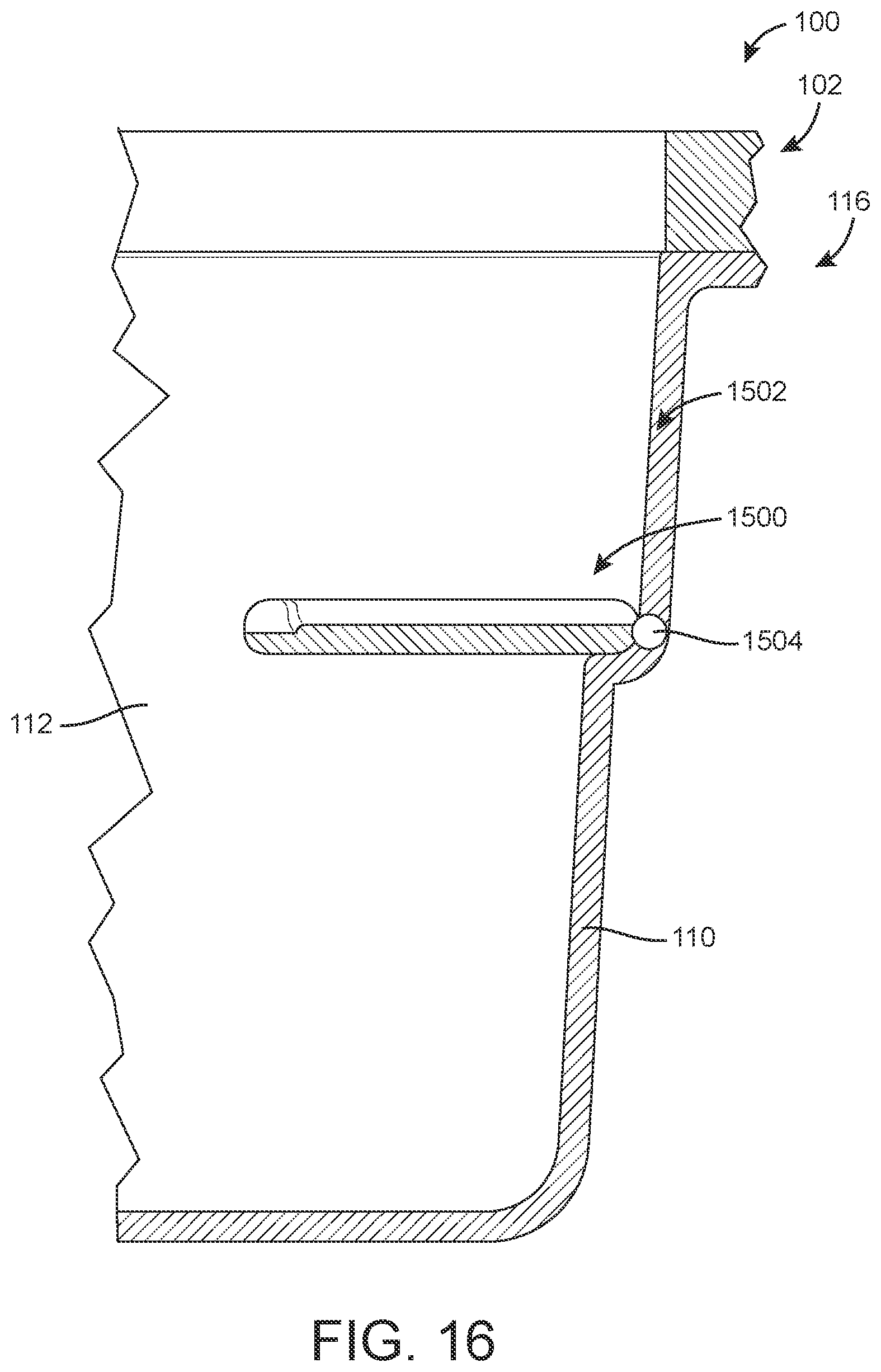 Patent US11781302 Figure 16 – Sink having removable apron and accessory systems