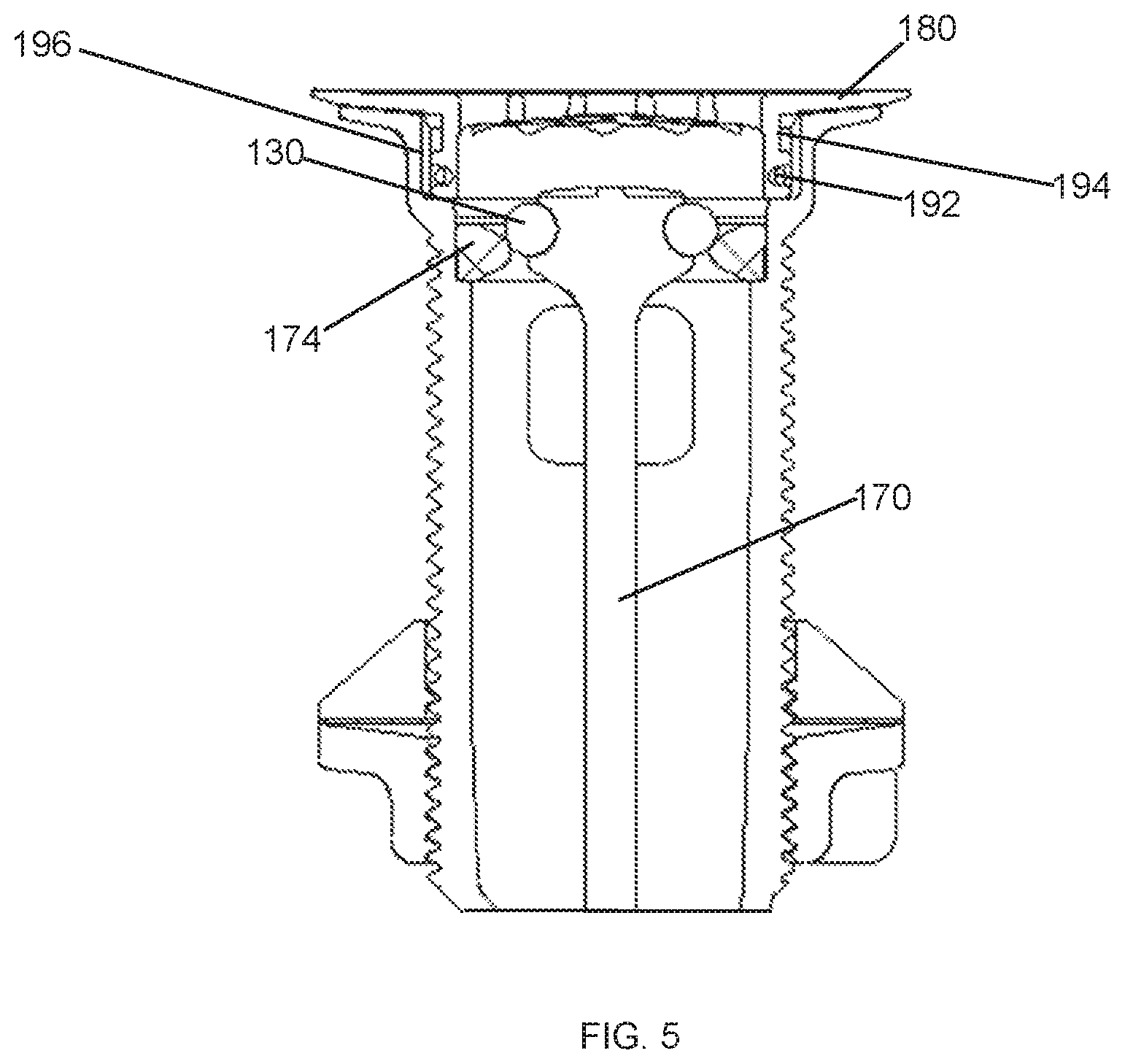 Patent US11781303 Figure 5 – Wastewater drain stopper system