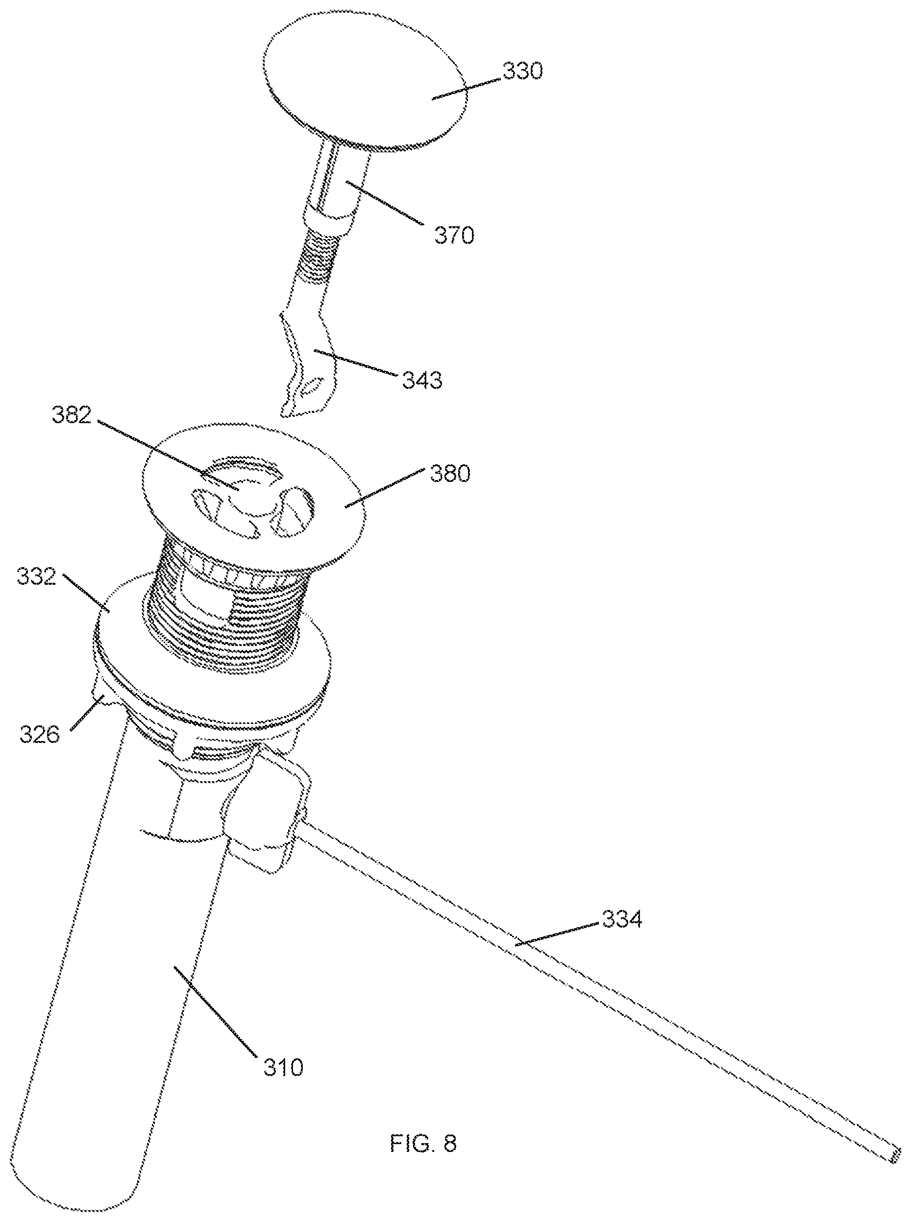 Patent US11781303 Figure 8 – Wastewater drain stopper system