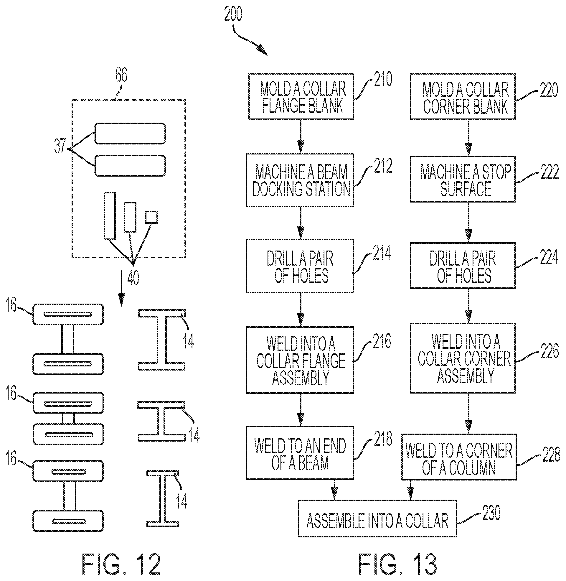 Patent US11781308 Figure 9 – Full moment connection collar systems
