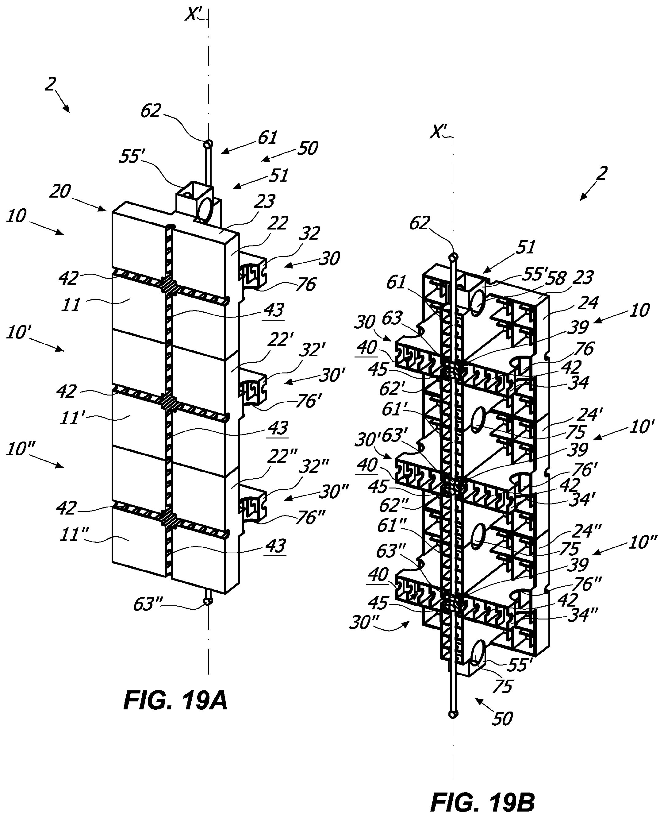 Patent US11781314 Figure 9 – System, method, kit and modular element for the dry building of structures for constructions