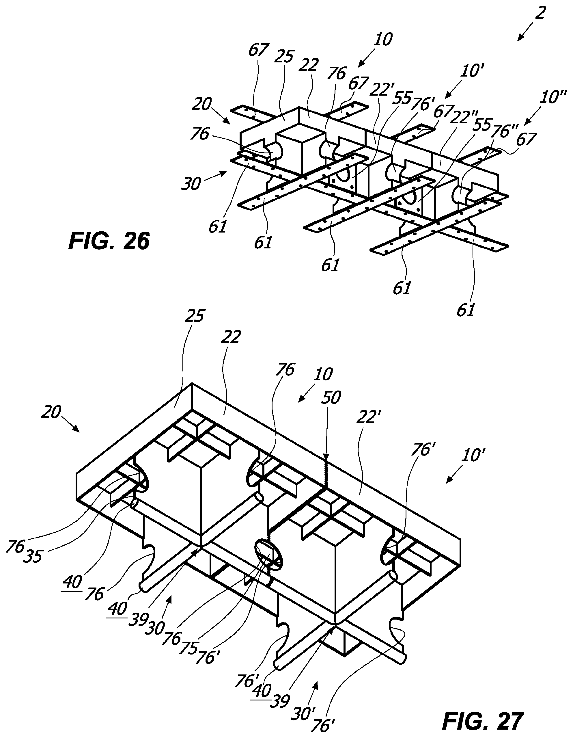 Patent US11781314 Figure 16 – System, method, kit and modular element for the dry building of structures for constructions