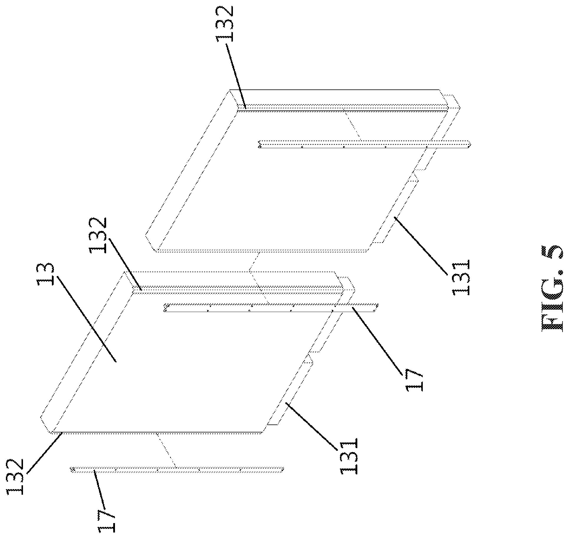Patent US11781315 Figure 5 – Modular wall assembly with prefabricated wires