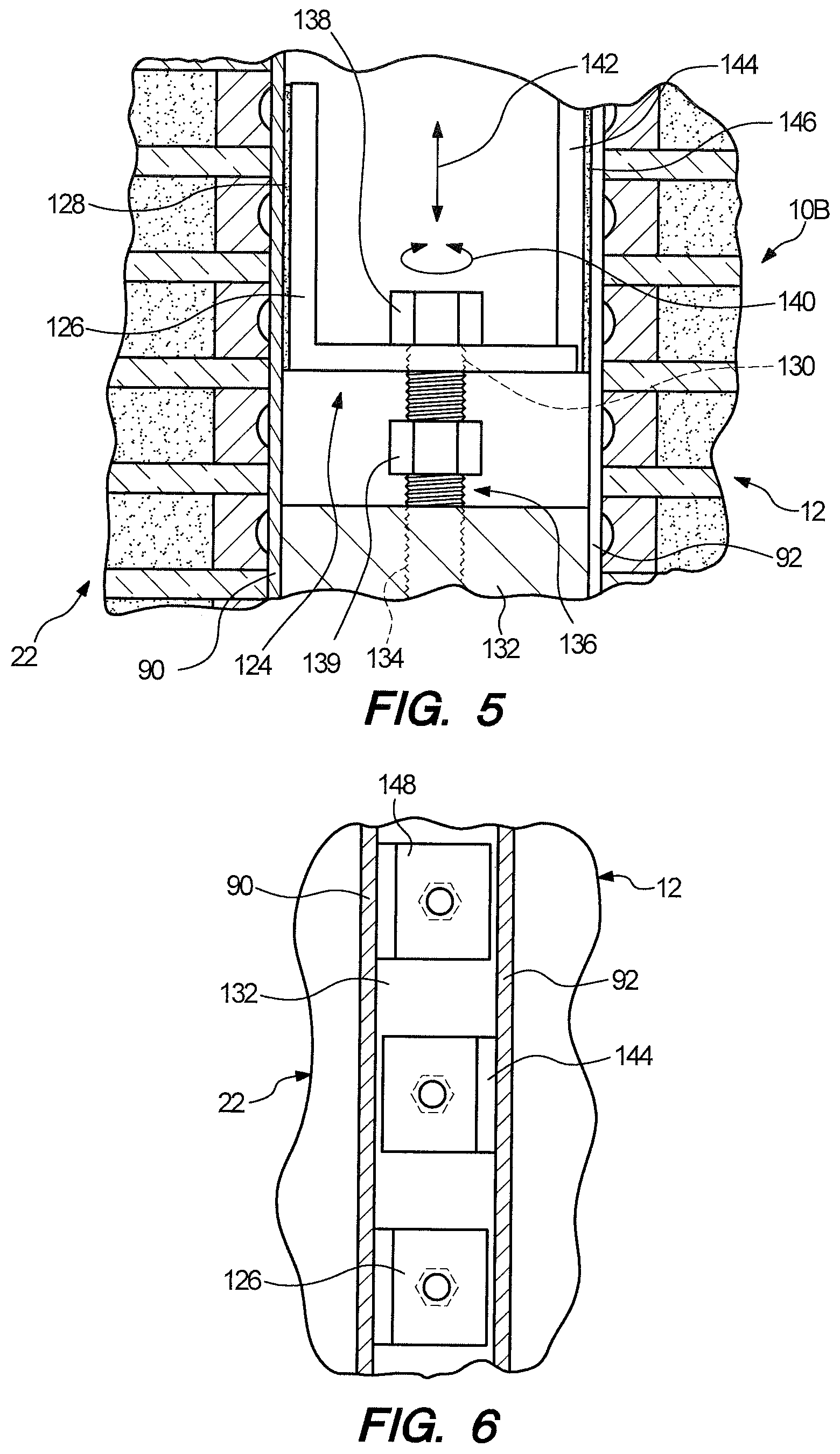 Patent US11781316 Figure 5 – Framing device for a fire-rated glass floor