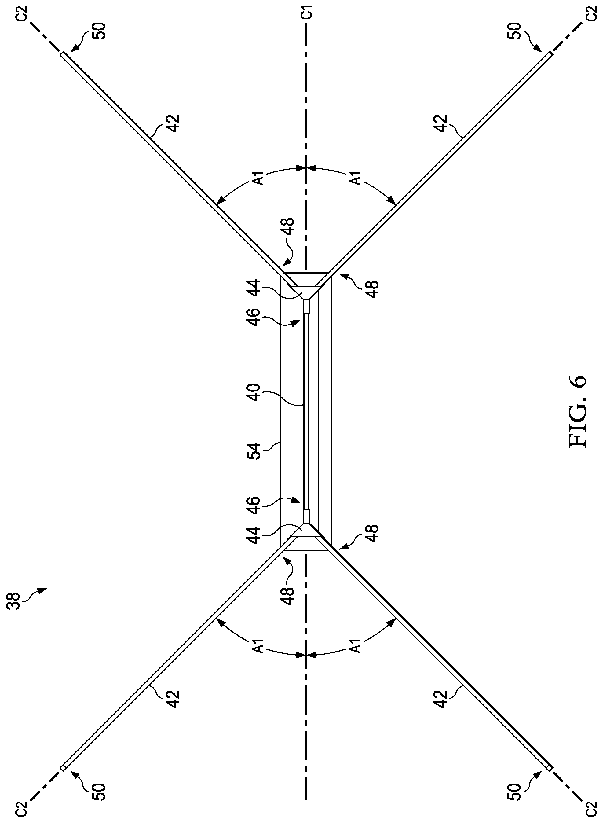 Patent US11781317 Figure 6 – Roof structure including panels and substructure for supporting panels