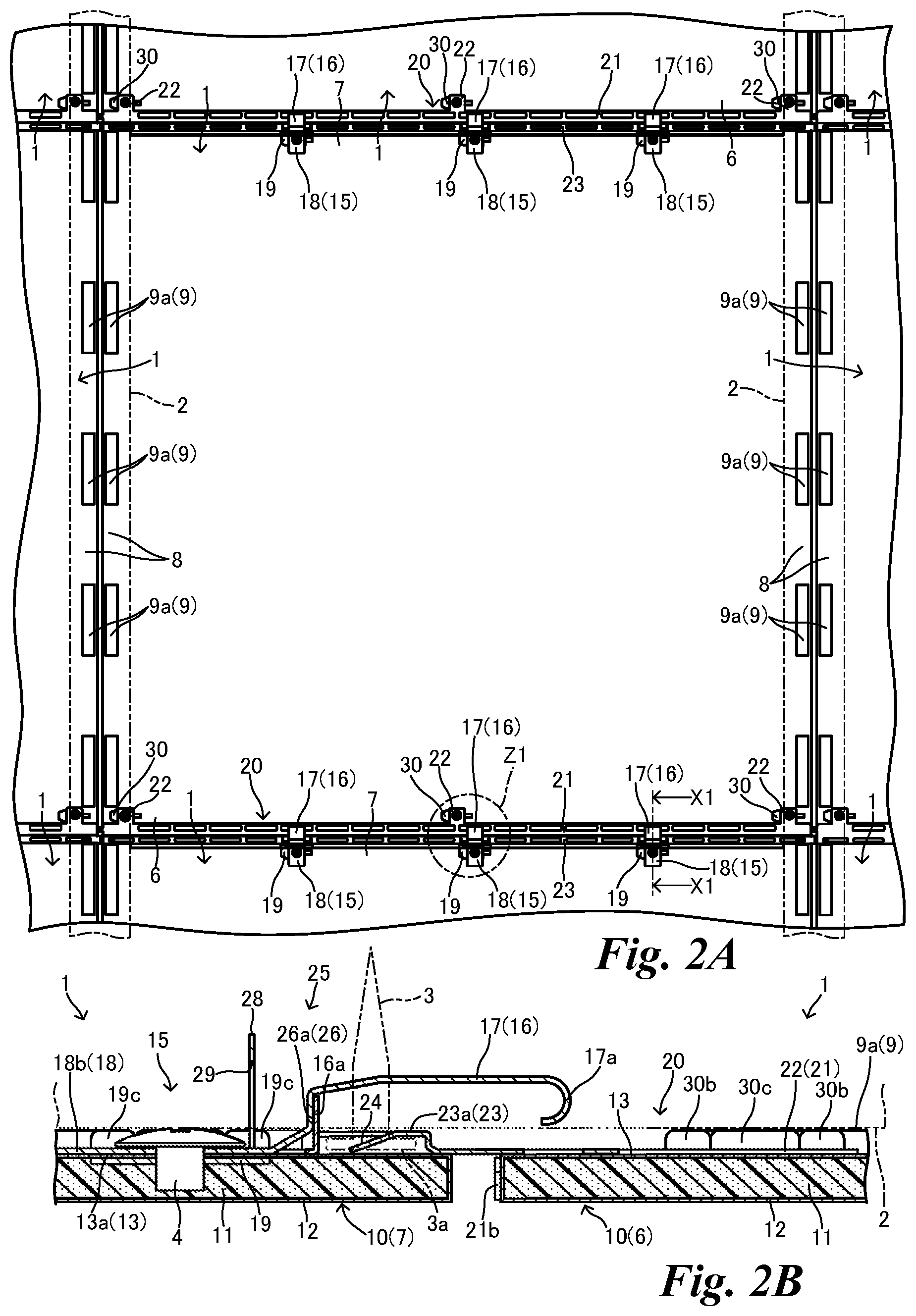 Patent US11781318 Figure 2 – Ceiling panel