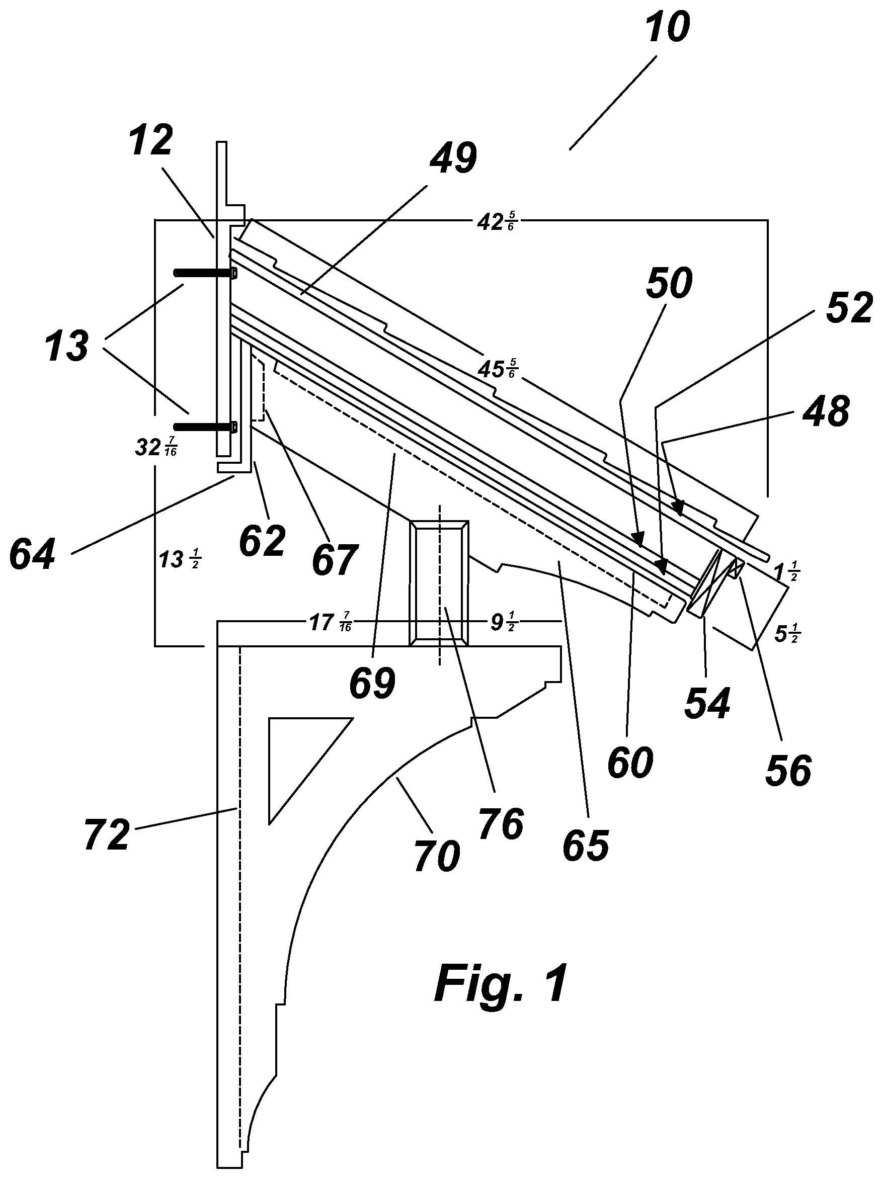 Patent US11781319 — Structural bracket assembly — Figure 1
