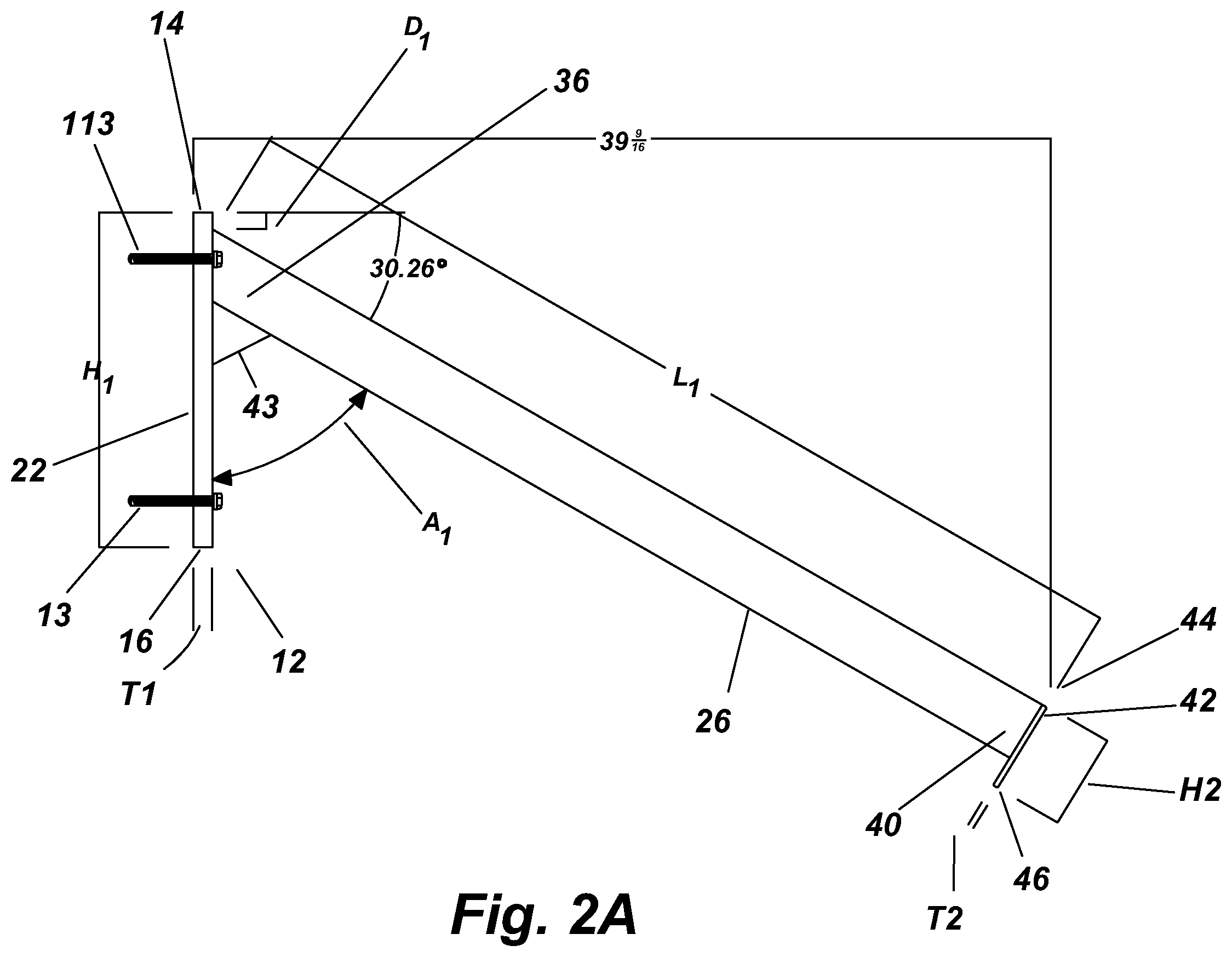 Patent US11781319 Figure 2 – Structural bracket assembly