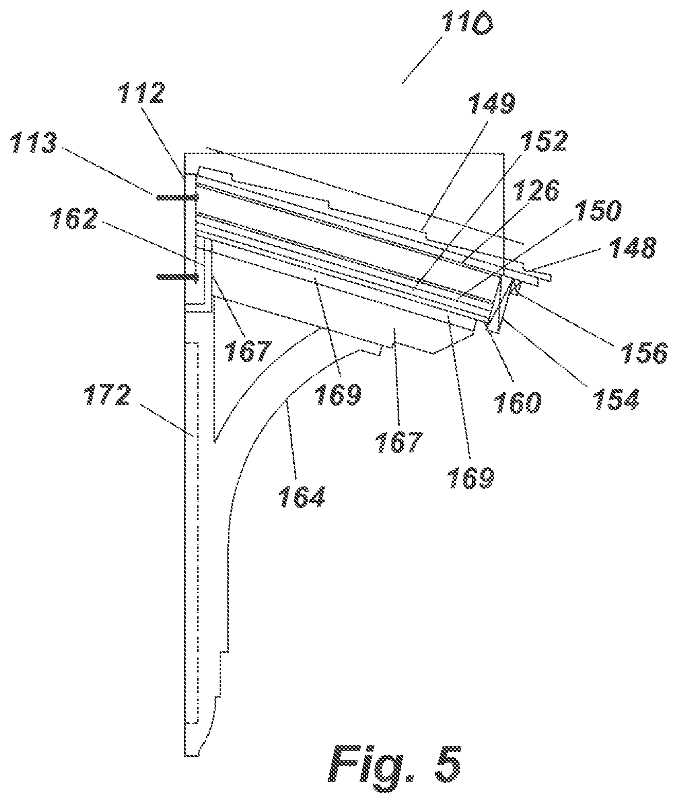 Patent US11781319 Figure 5 – Structural bracket assembly