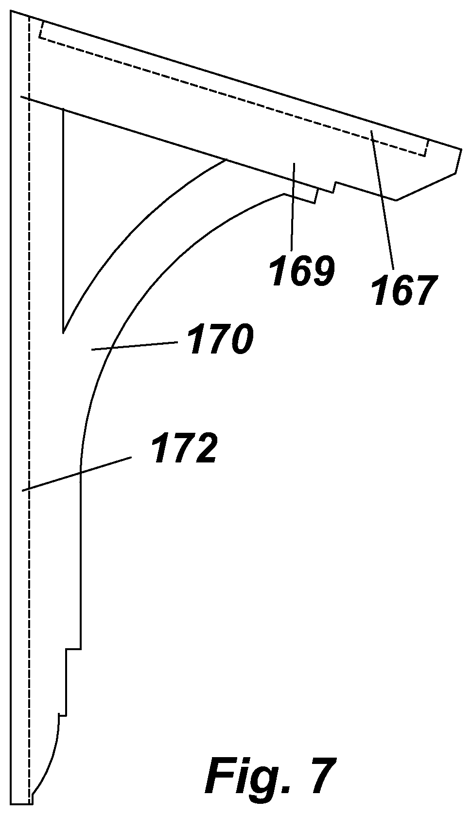 Patent US11781319 Figure 7 – Structural bracket assembly