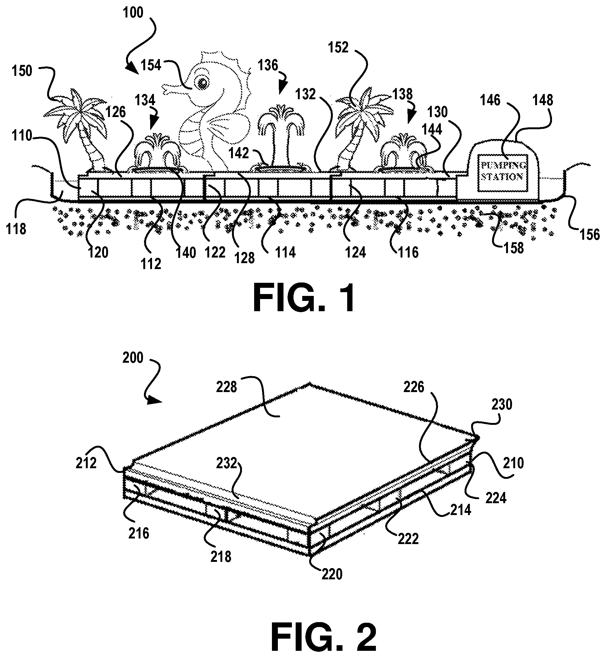 Patent US11781331 Figure 1 – Portable water park