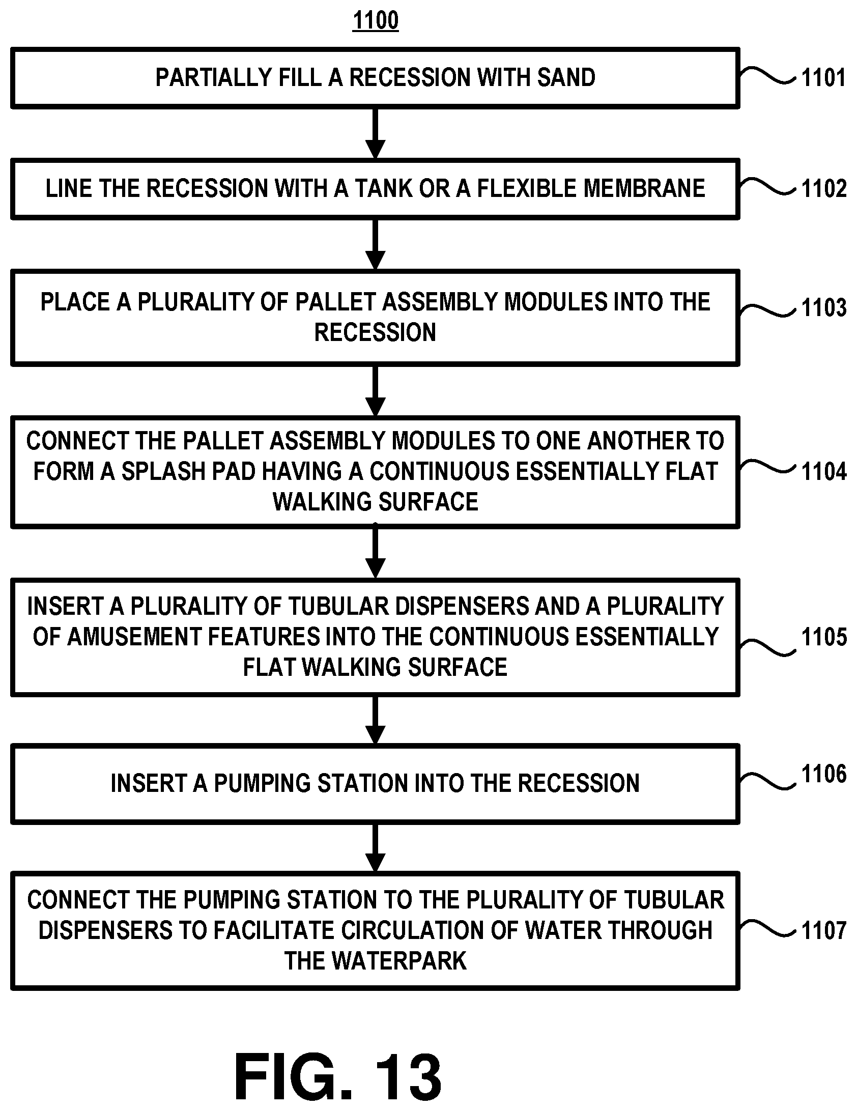 Patent US11781331 Figure 8 – Portable water park