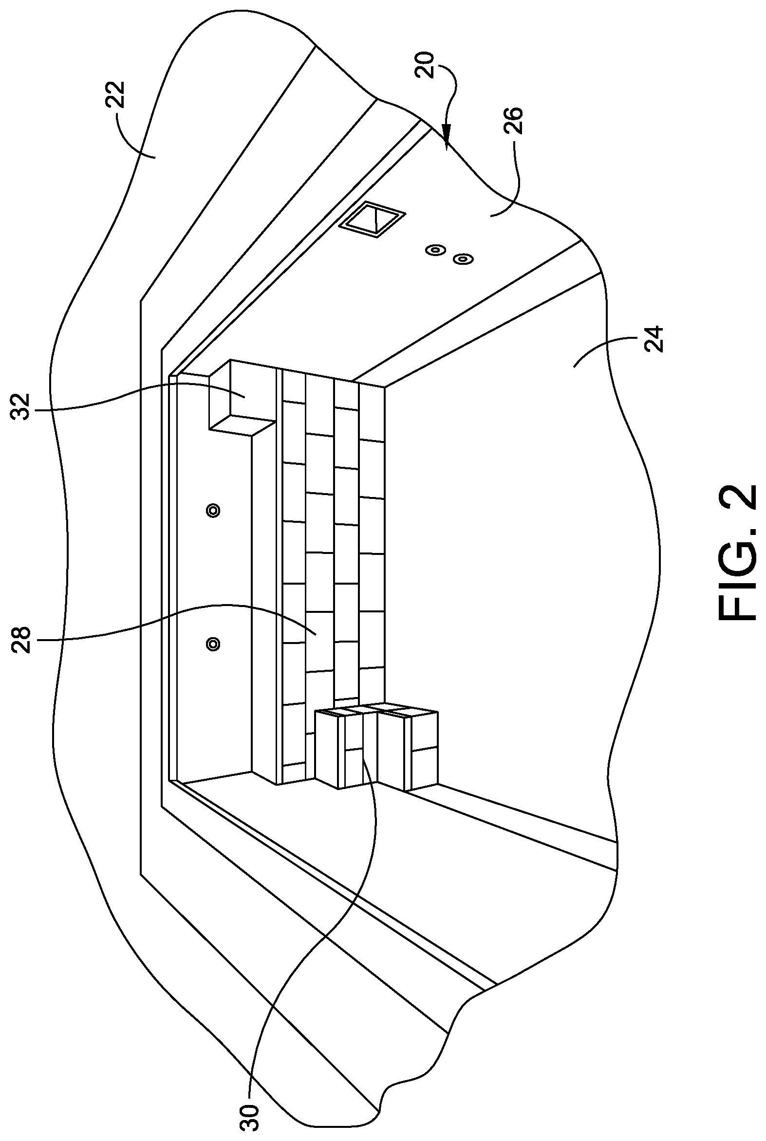 Patent US11781332 Figure 2 – Modular pool