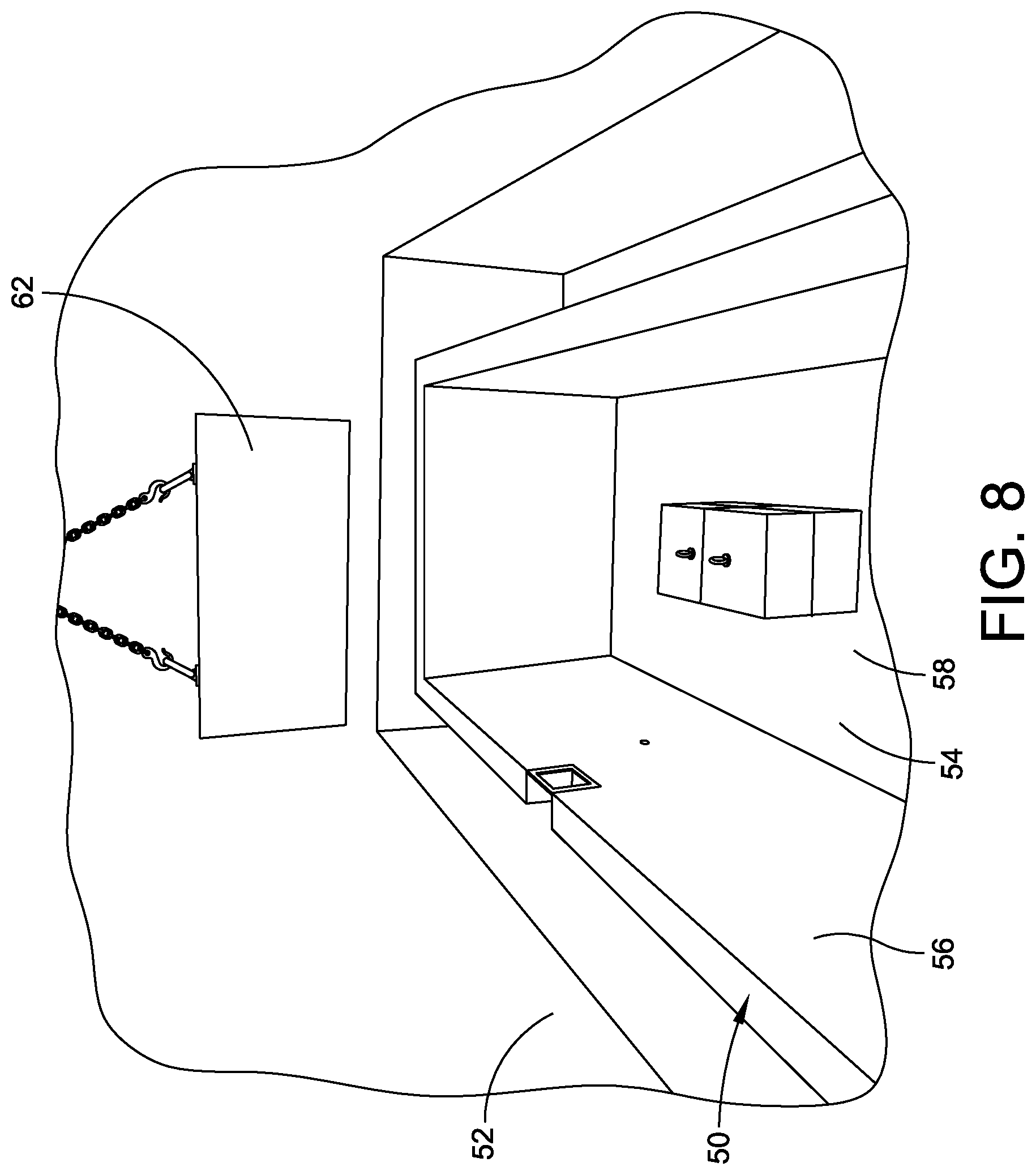 Patent US11781332 Figure 8 – Modular pool