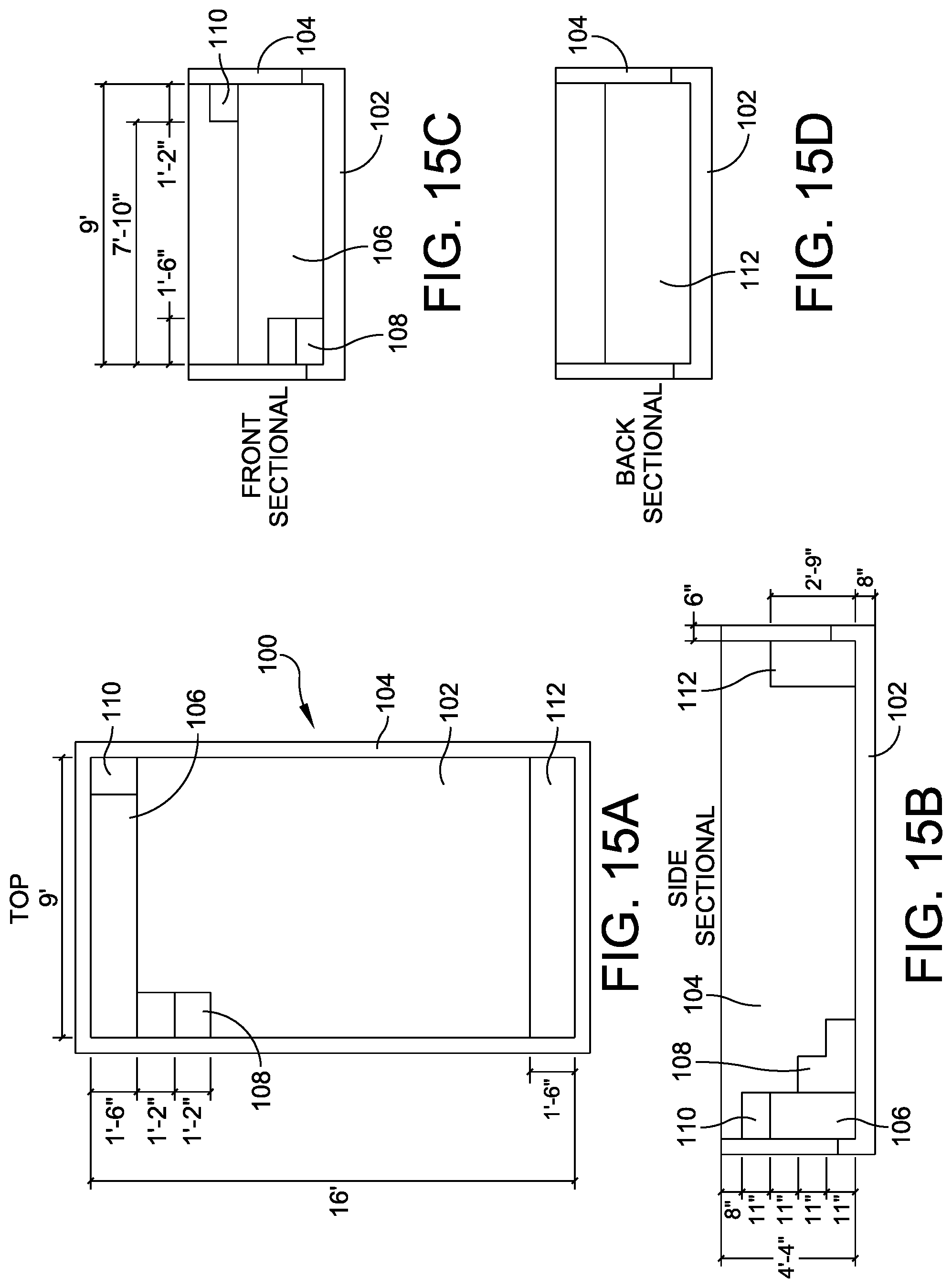 Patent US11781332 Figure 15 – Modular pool