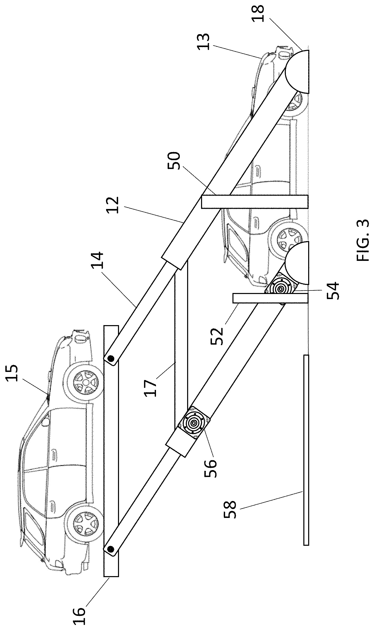 Patent US11781335 Figure 3 – Apparatus and system for multi-level parking