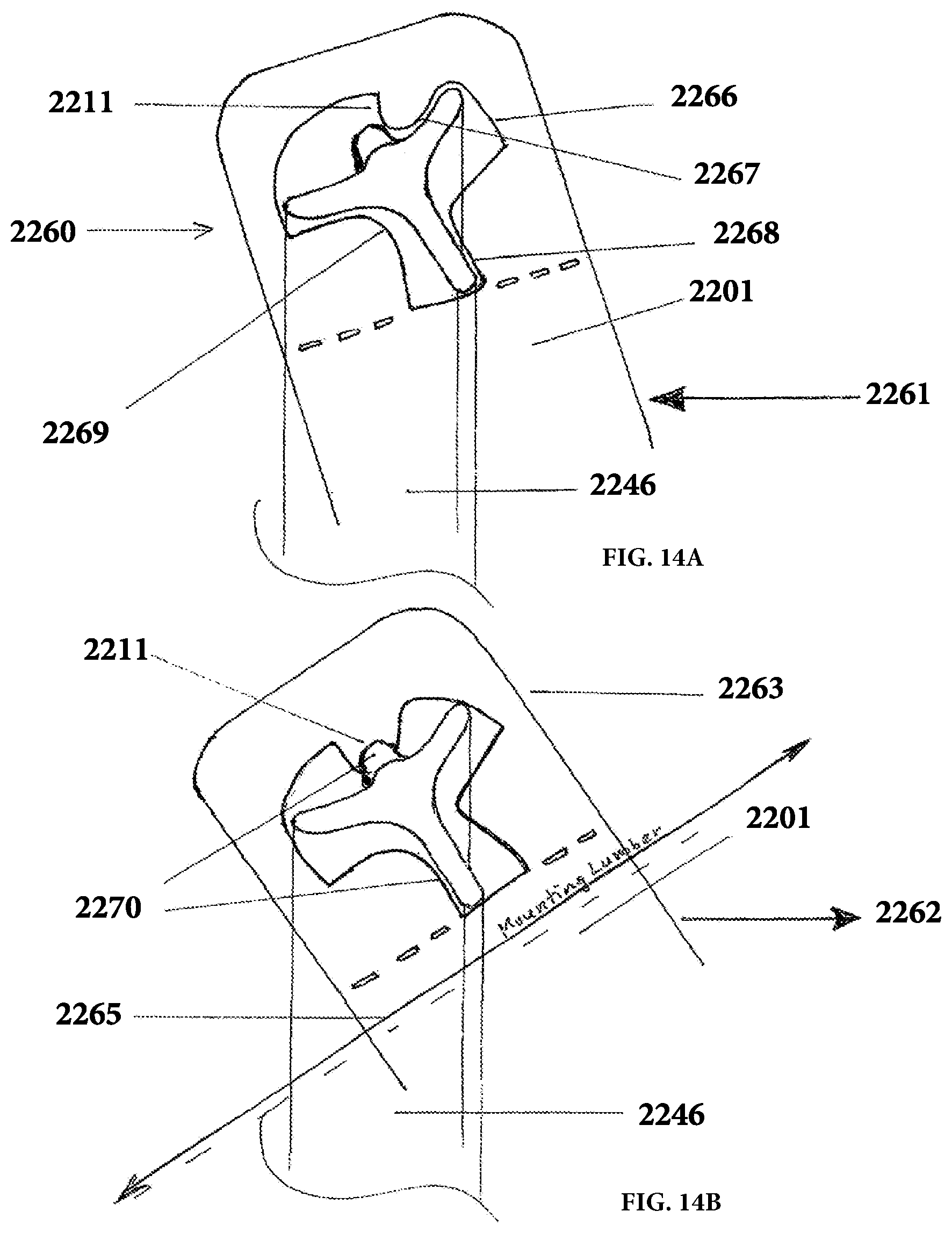Patent US11781337 Figure 14 – Apparatus, system, and method for creation of fences and related structures using t-posts