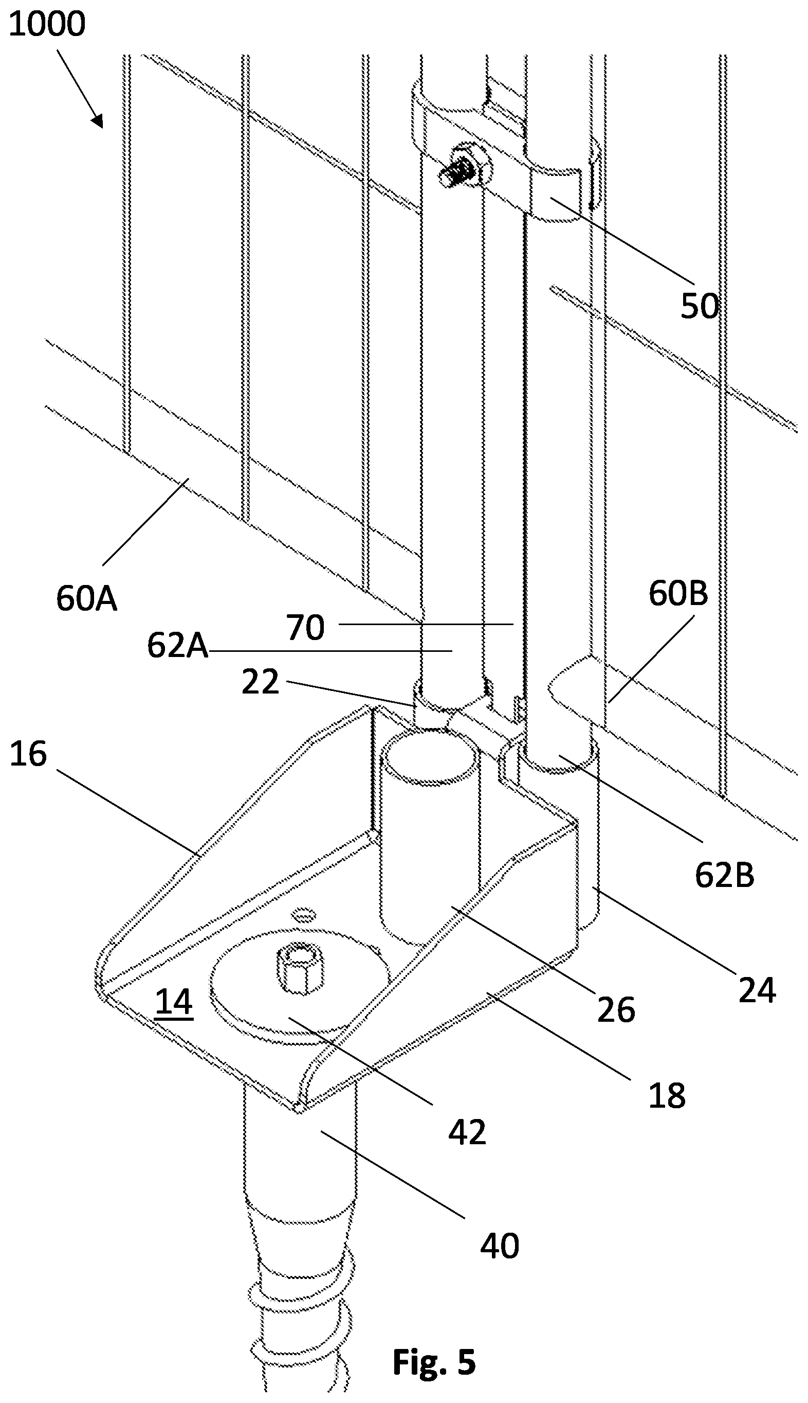 Patent US11781338 Figure 3 – Fence bracket and fence bracket system