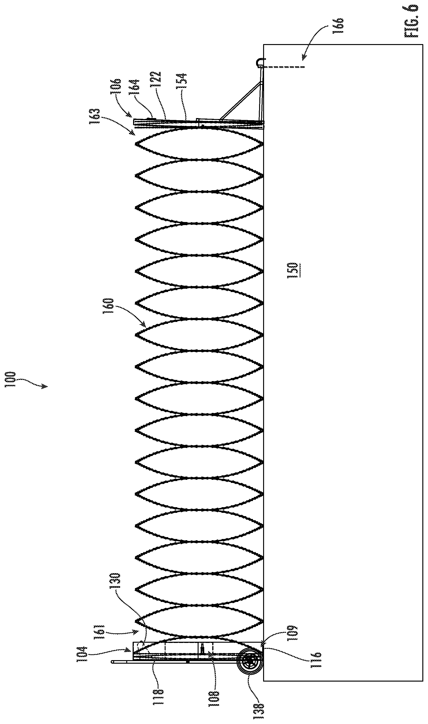 Patent US11781339 Figure 6 – Portable razor wire rapid deployment unit