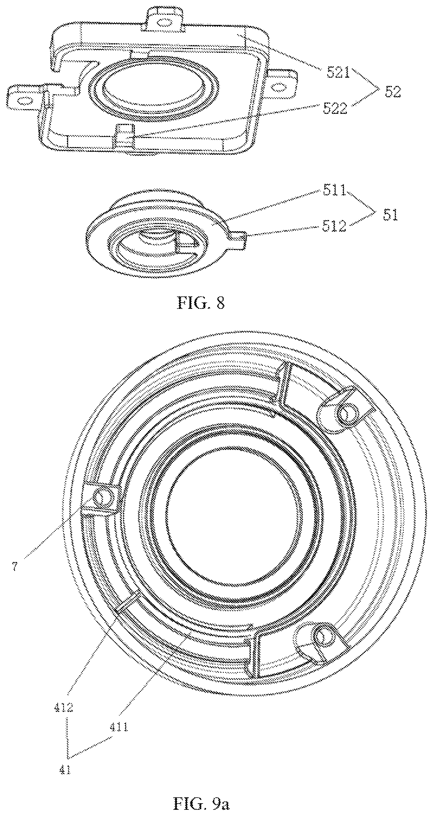Patent US11781340 Figure 5 – Locking device