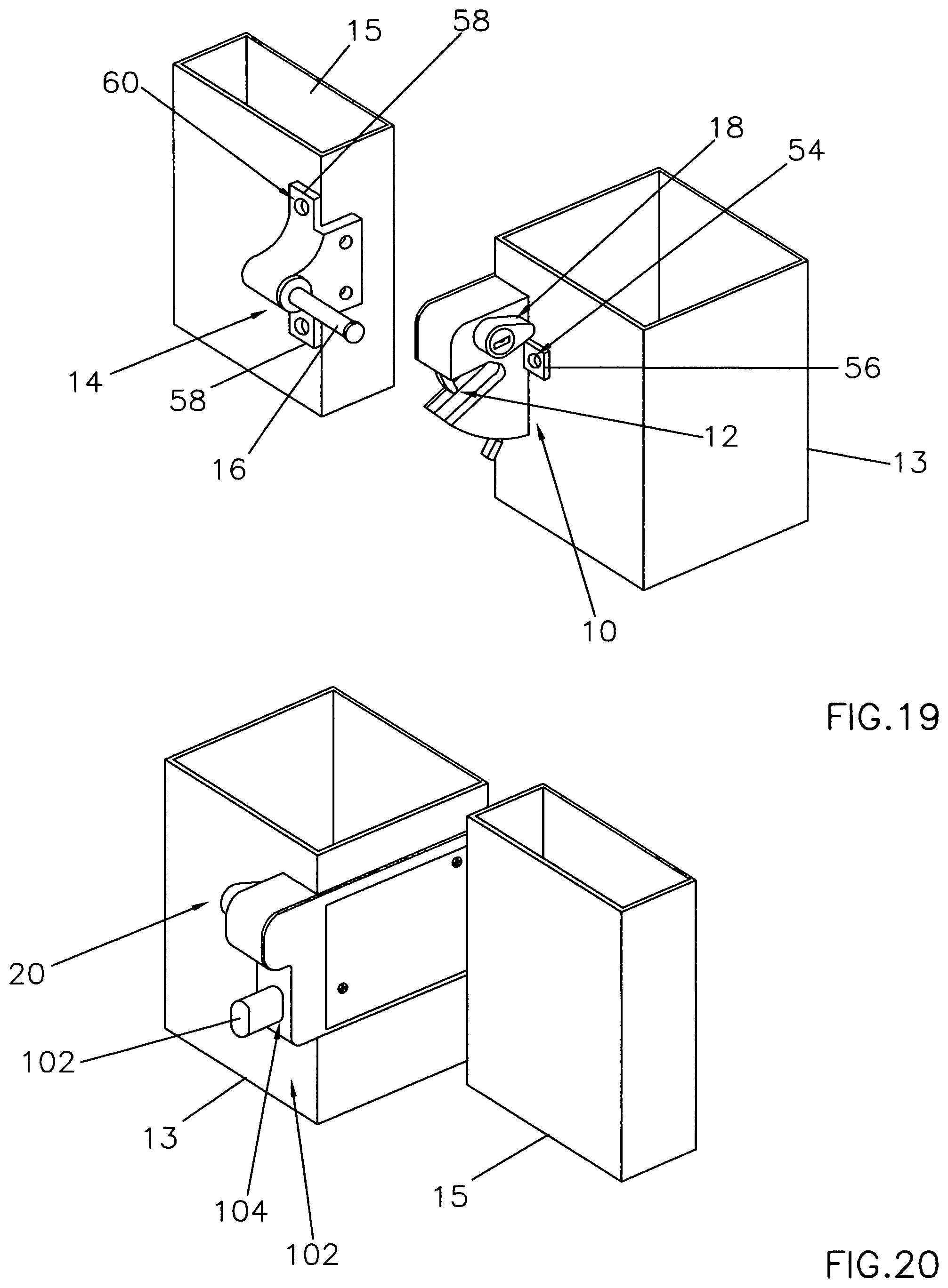 Patent US11781341 Figure 13 – Double latch dual action gravity latch