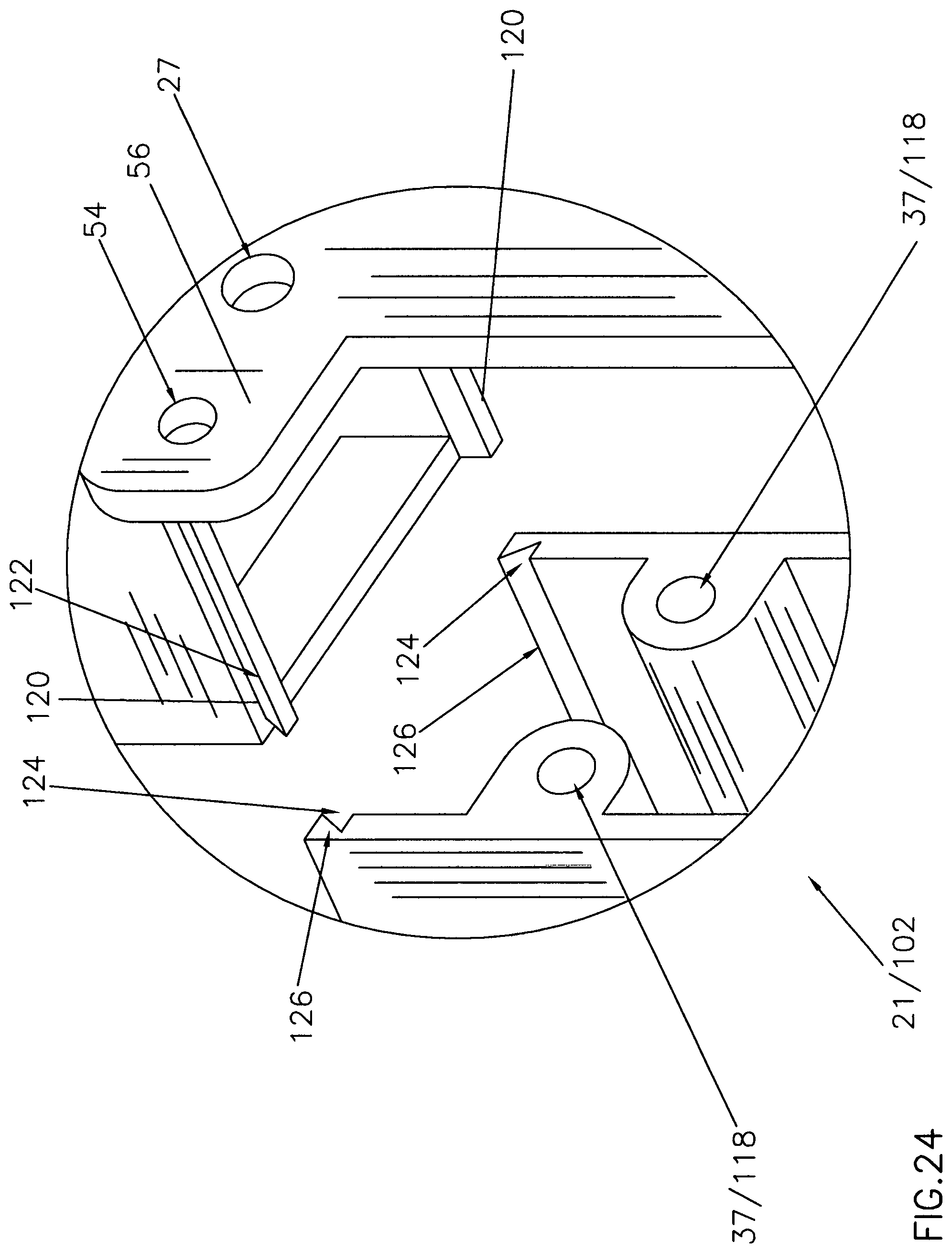 Patent US11781341 Figure 17 – Double latch dual action gravity latch