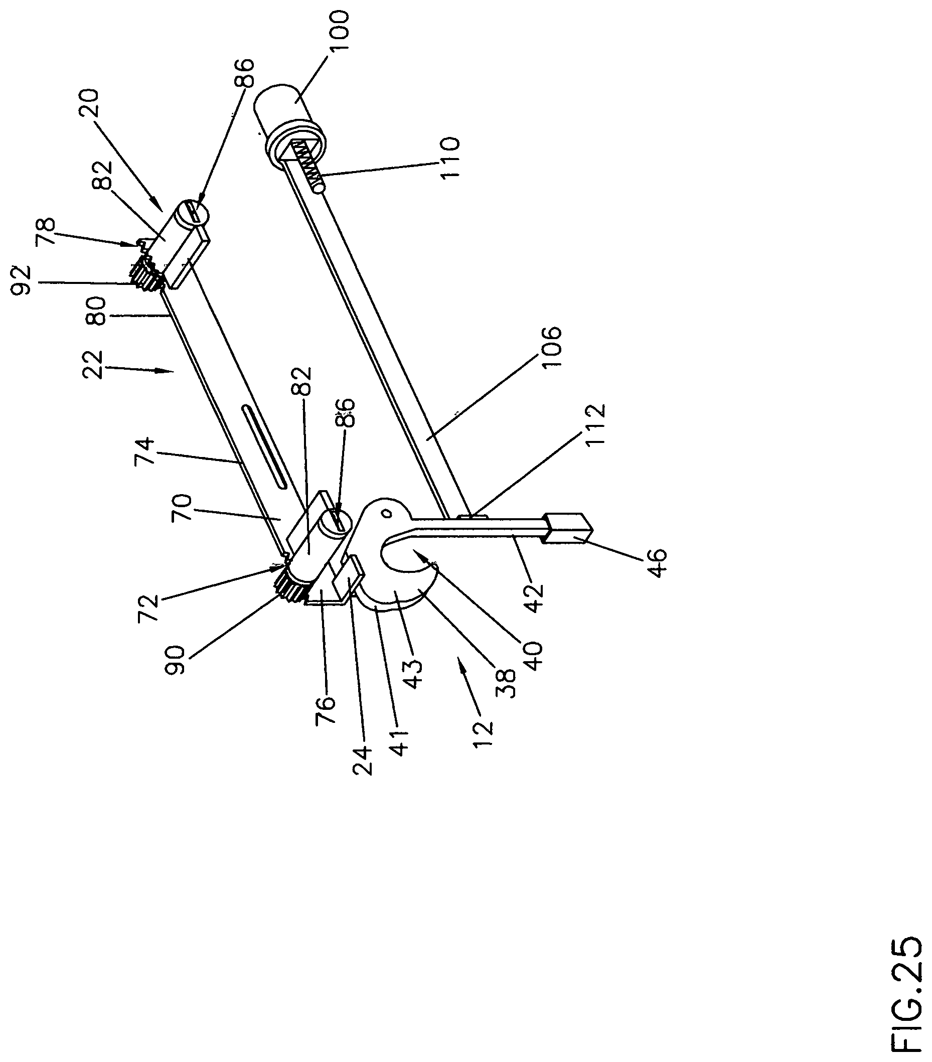 Patent US11781341 Figure 18 – Double latch dual action gravity latch