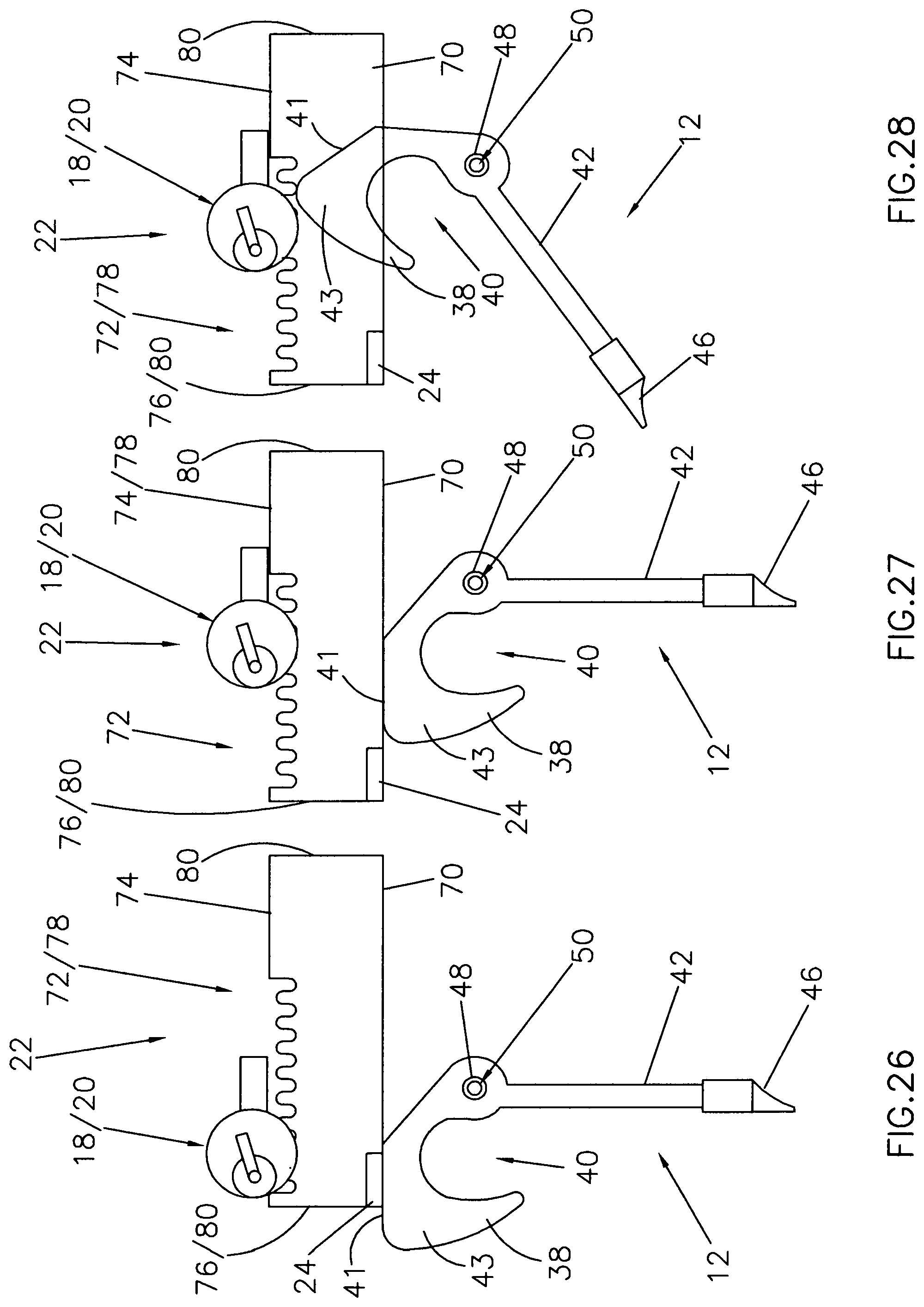 Patent US11781341 Figure 19 – Double latch dual action gravity latch