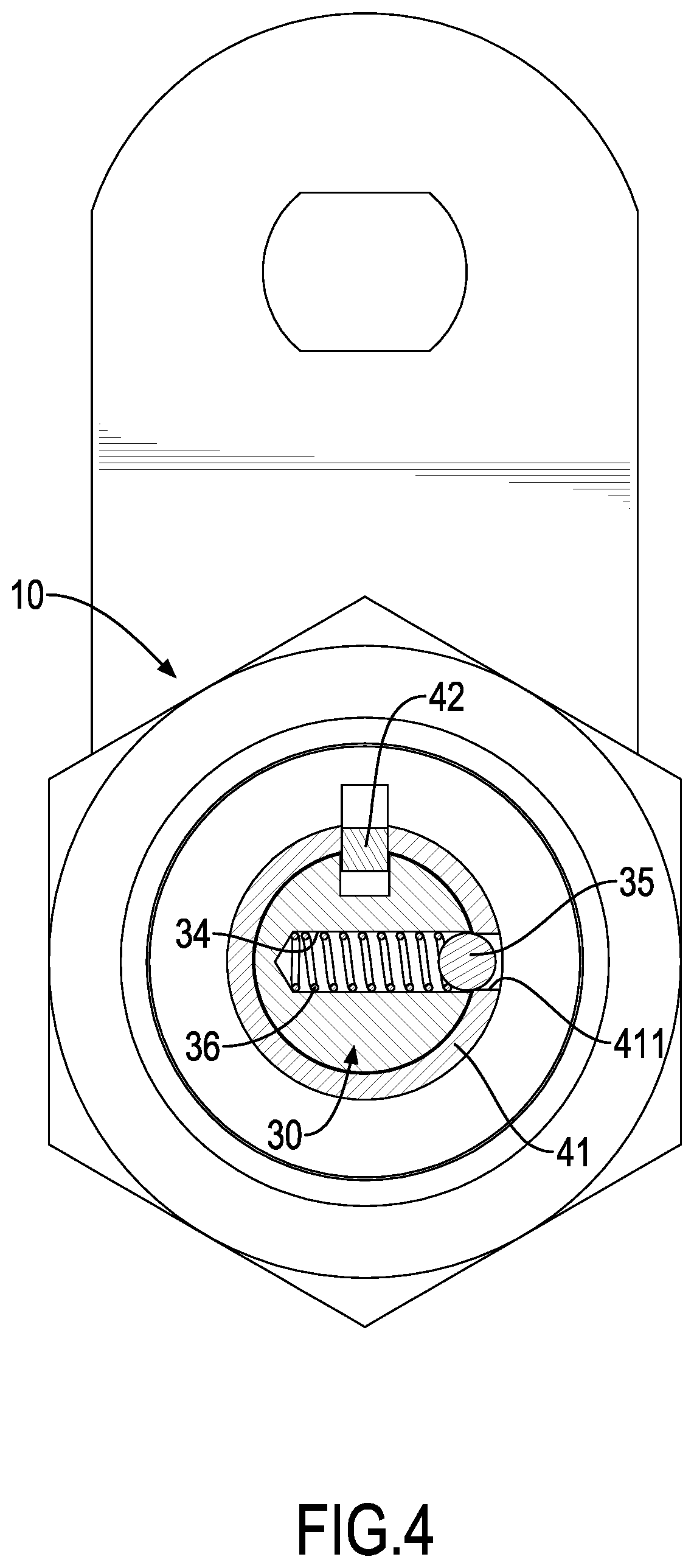 Patent US11781343 Figure 4 – Dust-proof and anti-theft tubular lock assembly