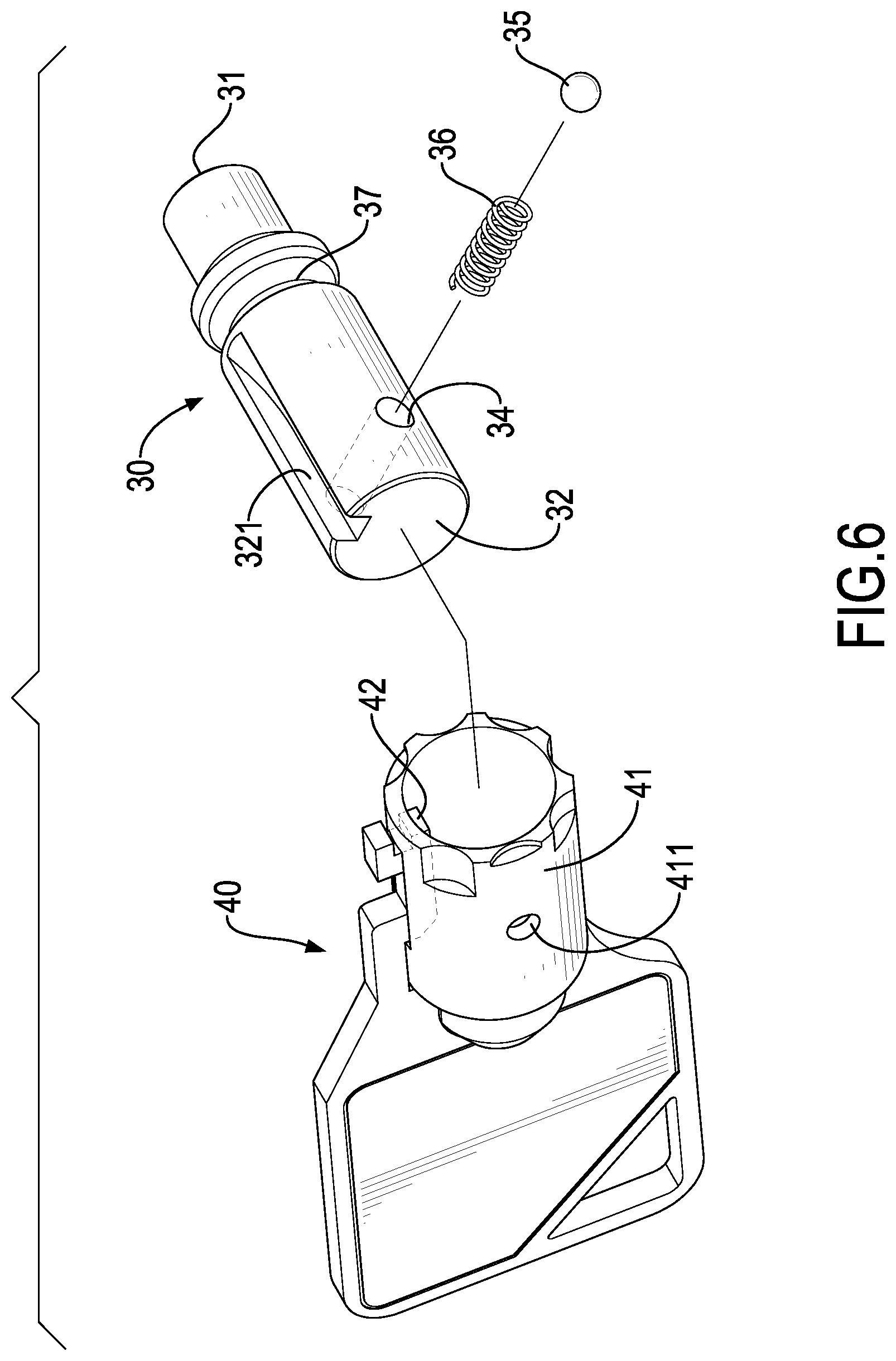 Patent US11781343 Figure 6 – Dust-proof and anti-theft tubular lock assembly