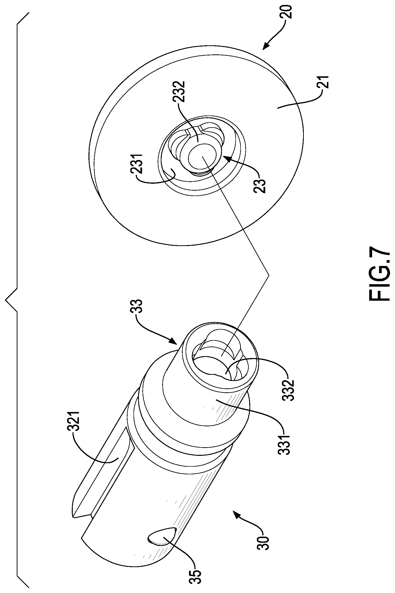 Patent US11781343 Figure 7 – Dust-proof and anti-theft tubular lock assembly