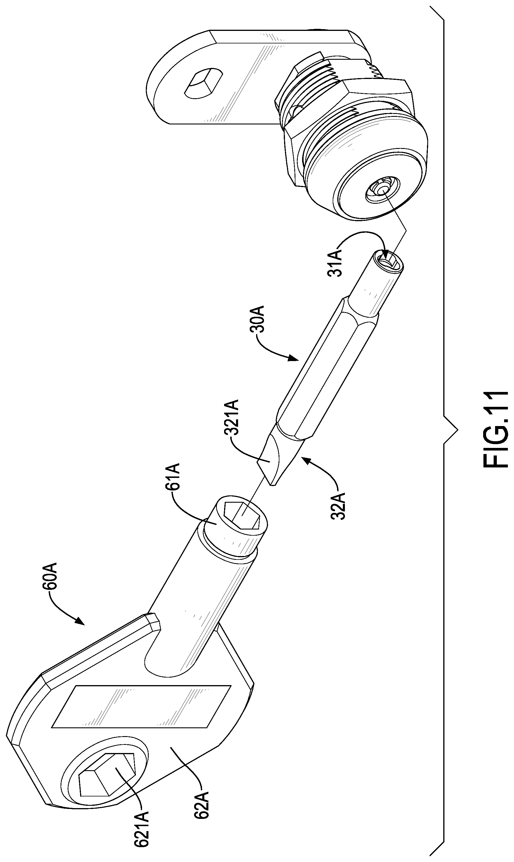 Patent US11781343 Figure 11 – Dust-proof and anti-theft tubular lock assembly