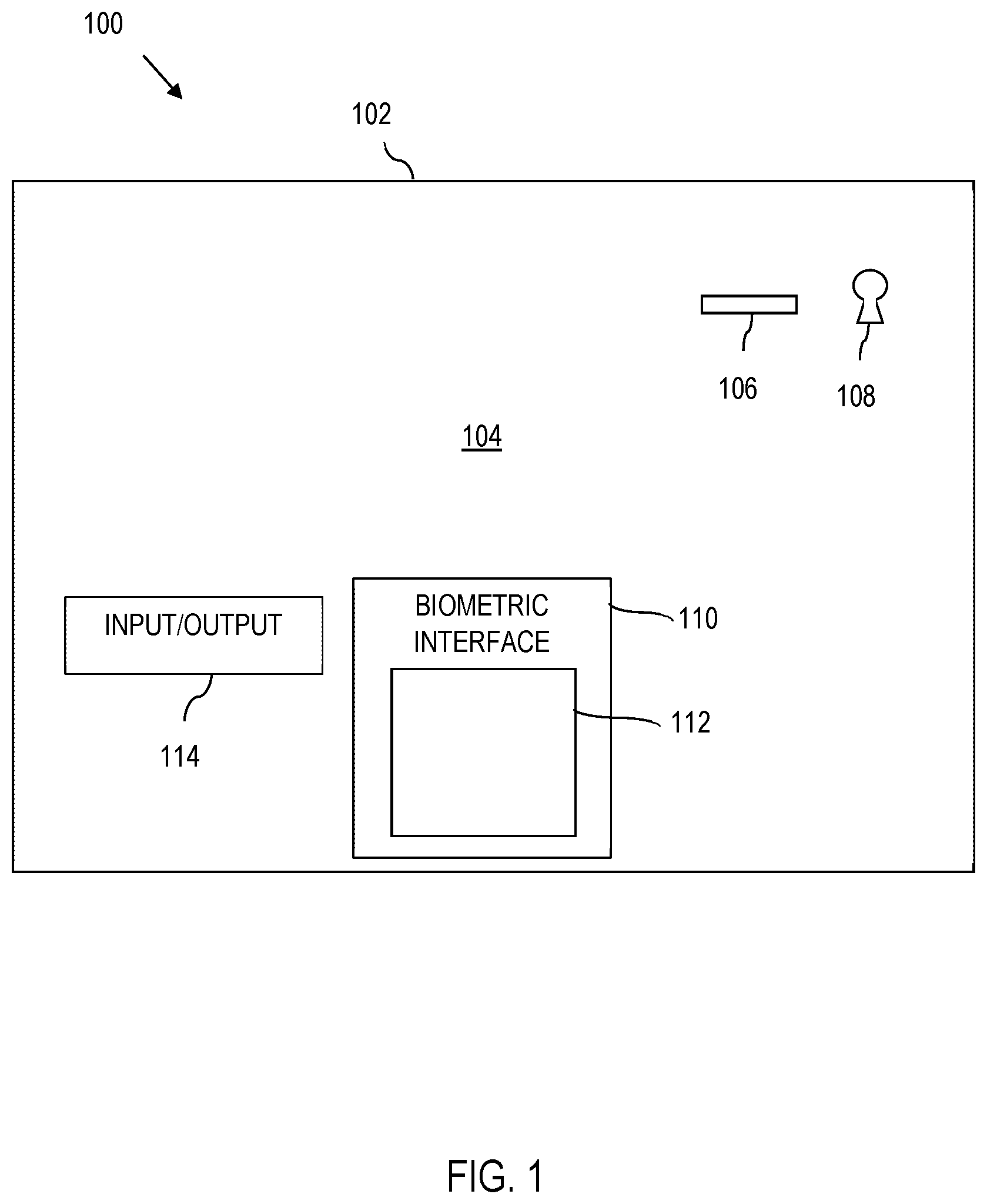 Patent US11781344 Figure 1 – Electronic lock