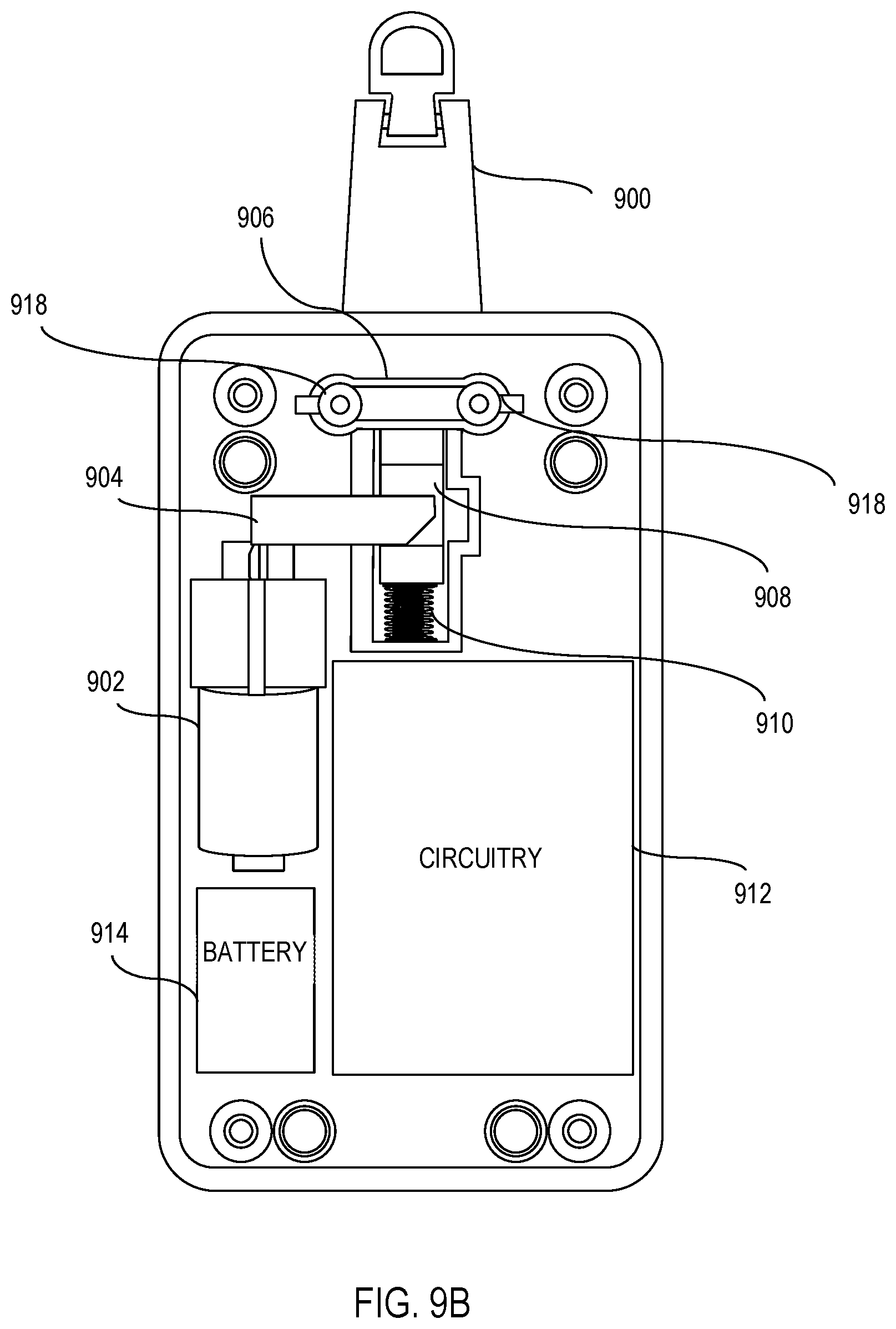 Patent US11781344 Figure 10 – Electronic lock