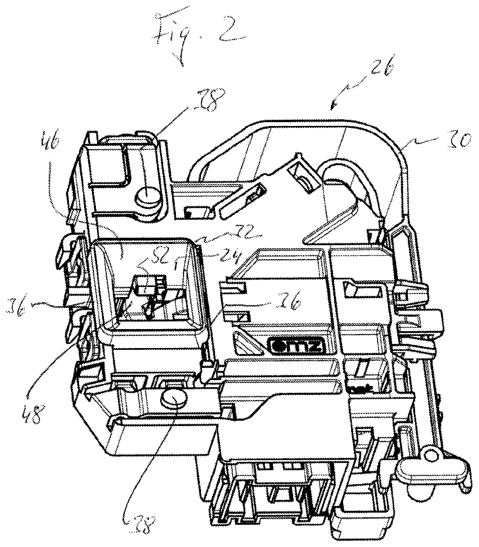 Patent US11781345 Figure 2 – Domestic electrical appliance and door latch therefor