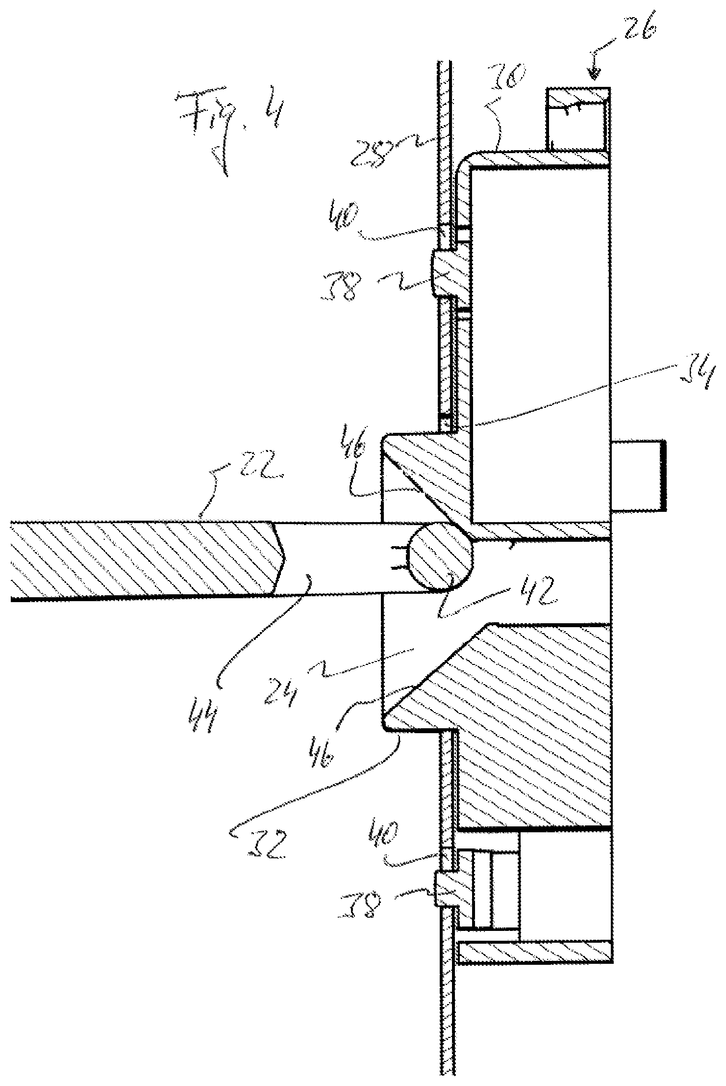 Patent US11781345 Figure 4 – Domestic electrical appliance and door latch therefor