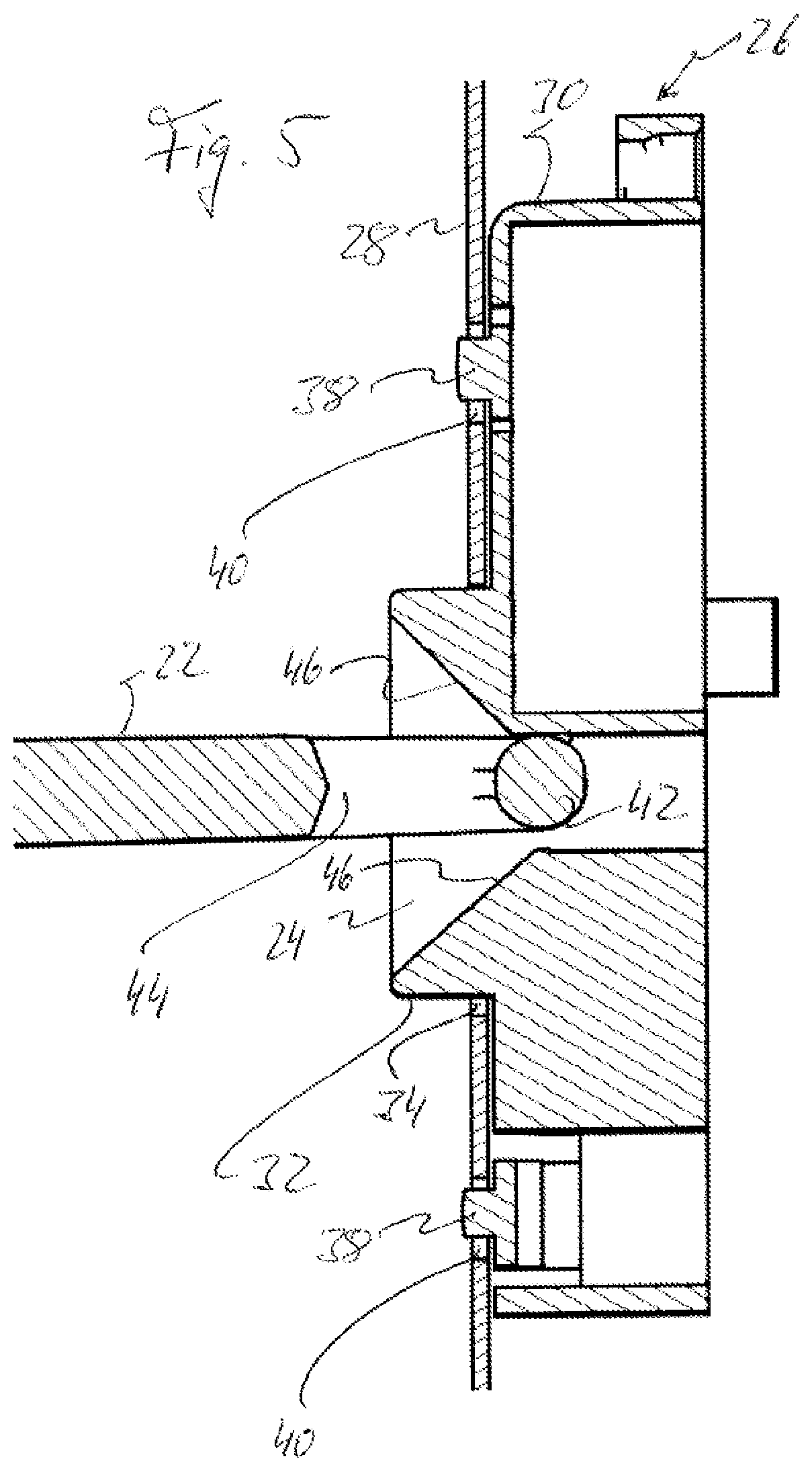 Patent US11781345 Figure 5 – Domestic electrical appliance and door latch therefor