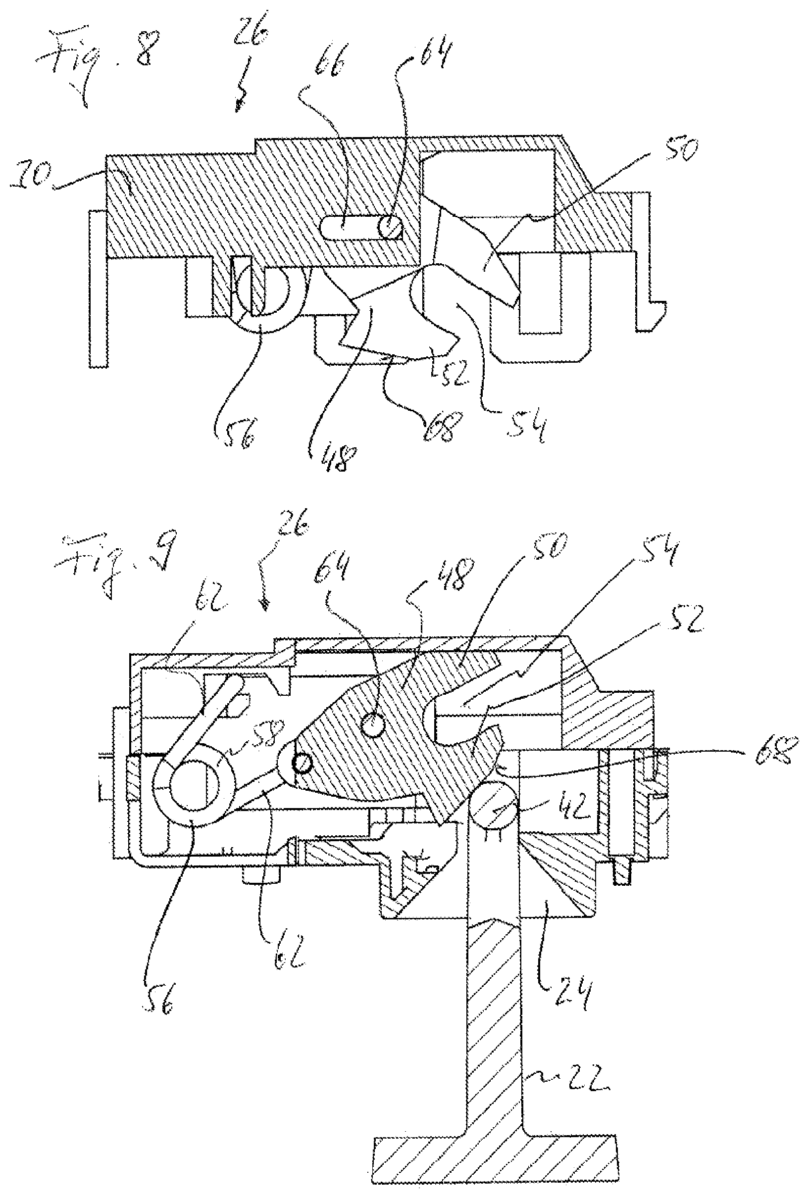 Patent US11781345 Figure 7 – Domestic electrical appliance and door latch therefor