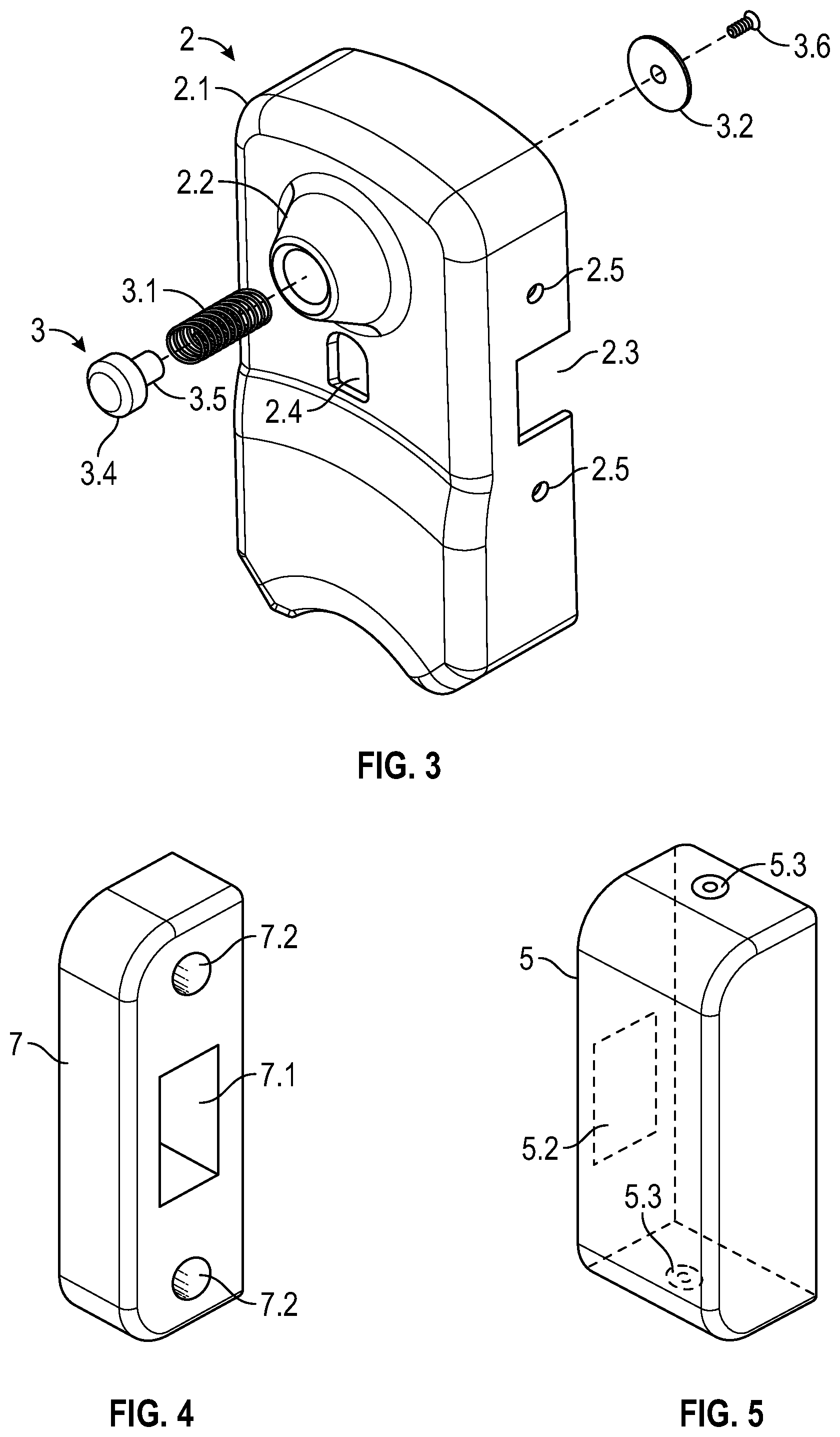 Patent US11781347 Figure 3 – Lock assembly on a security door