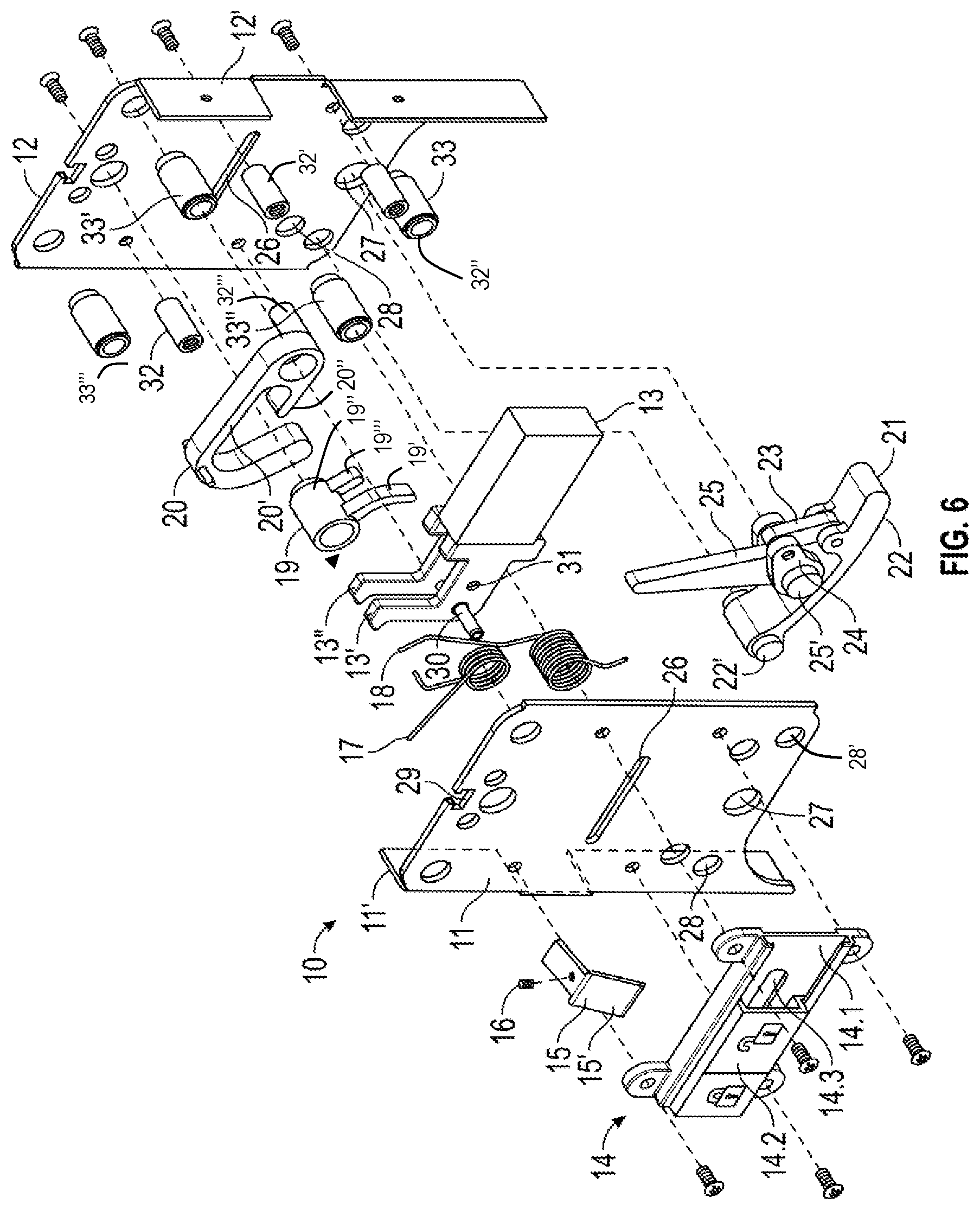 Patent US11781347 Figure 4 – Lock assembly on a security door