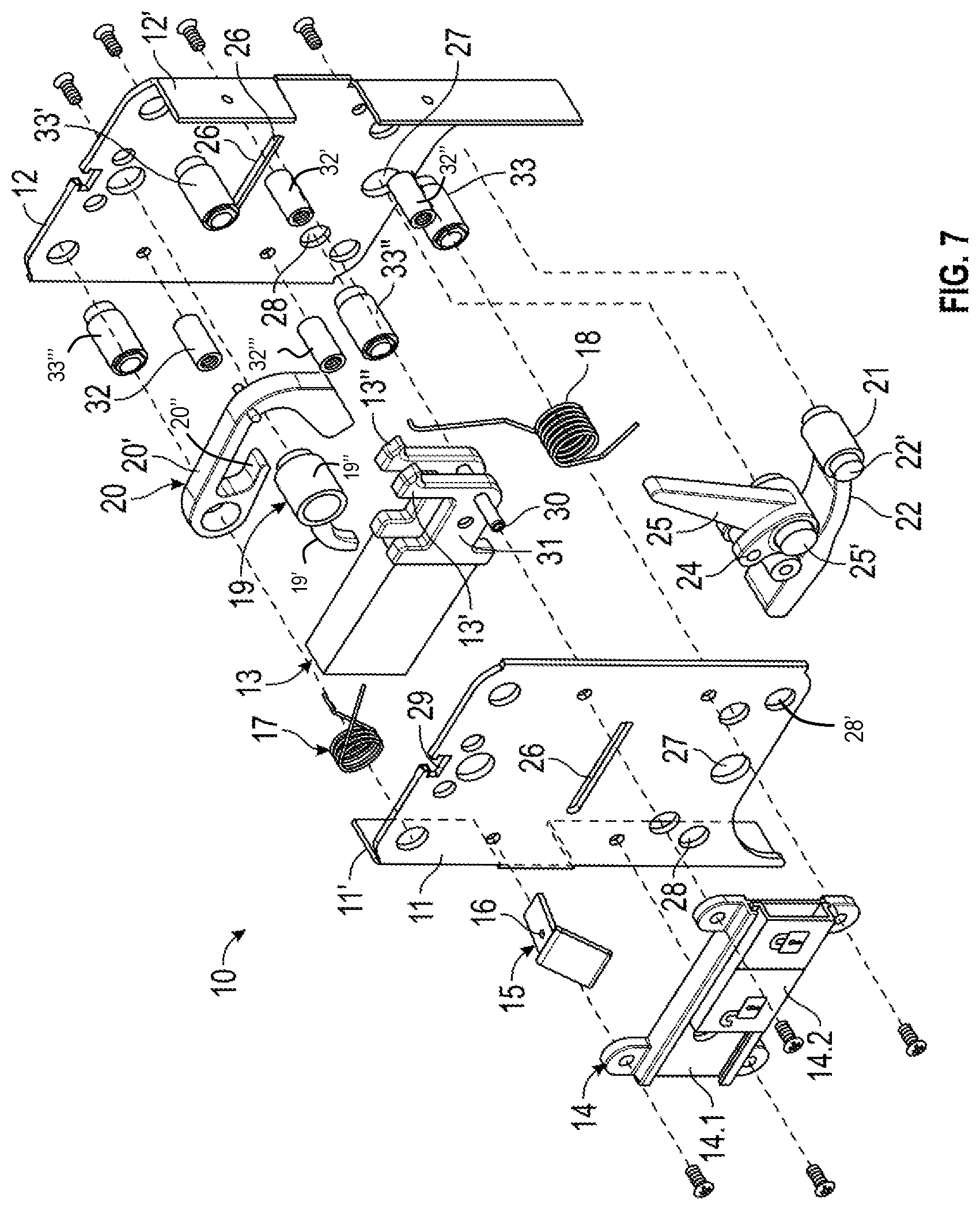 Patent US11781347 Figure 5 – Lock assembly on a security door