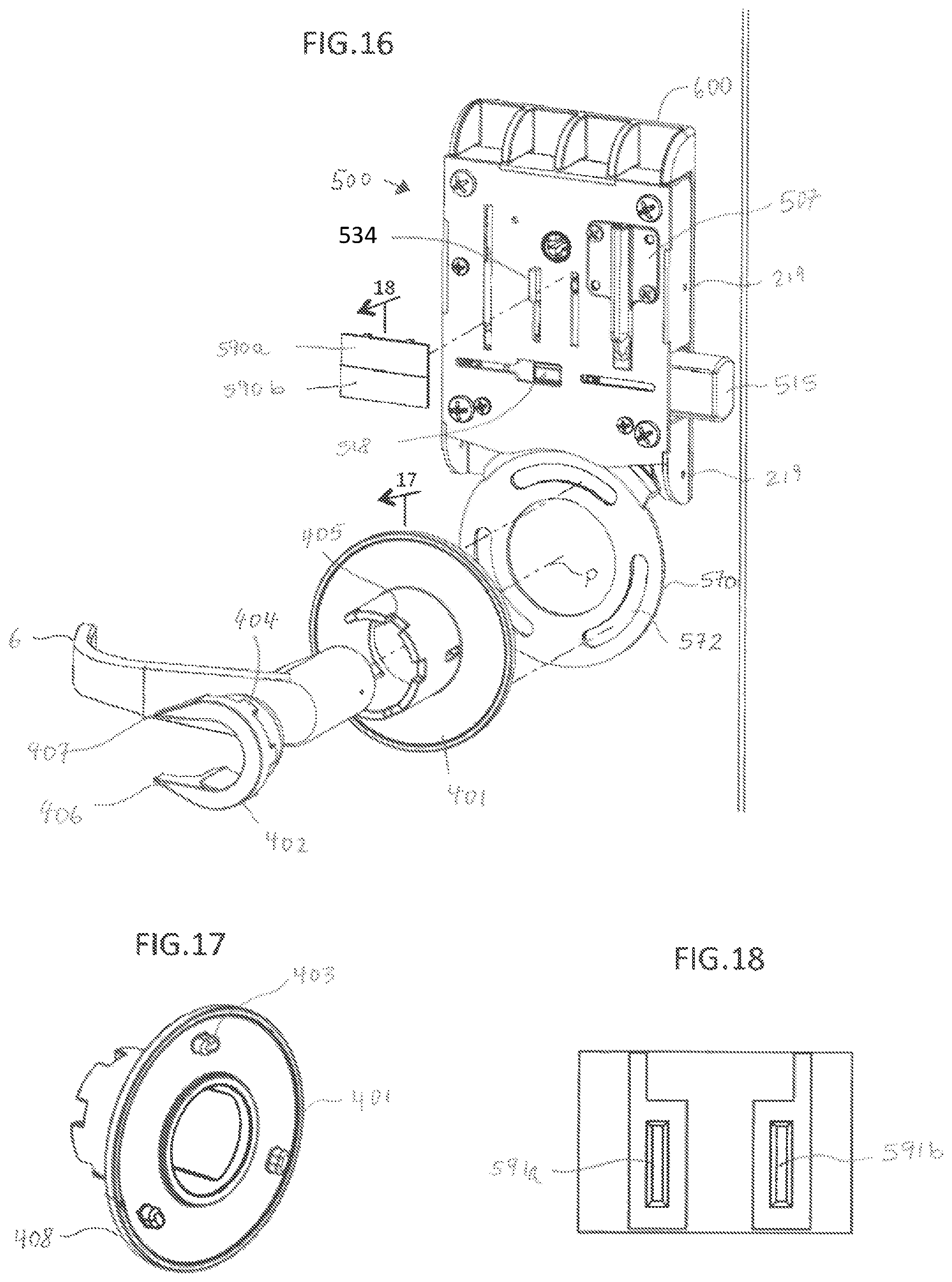 Patent US11781347 Figure 14 – Lock assembly on a security door