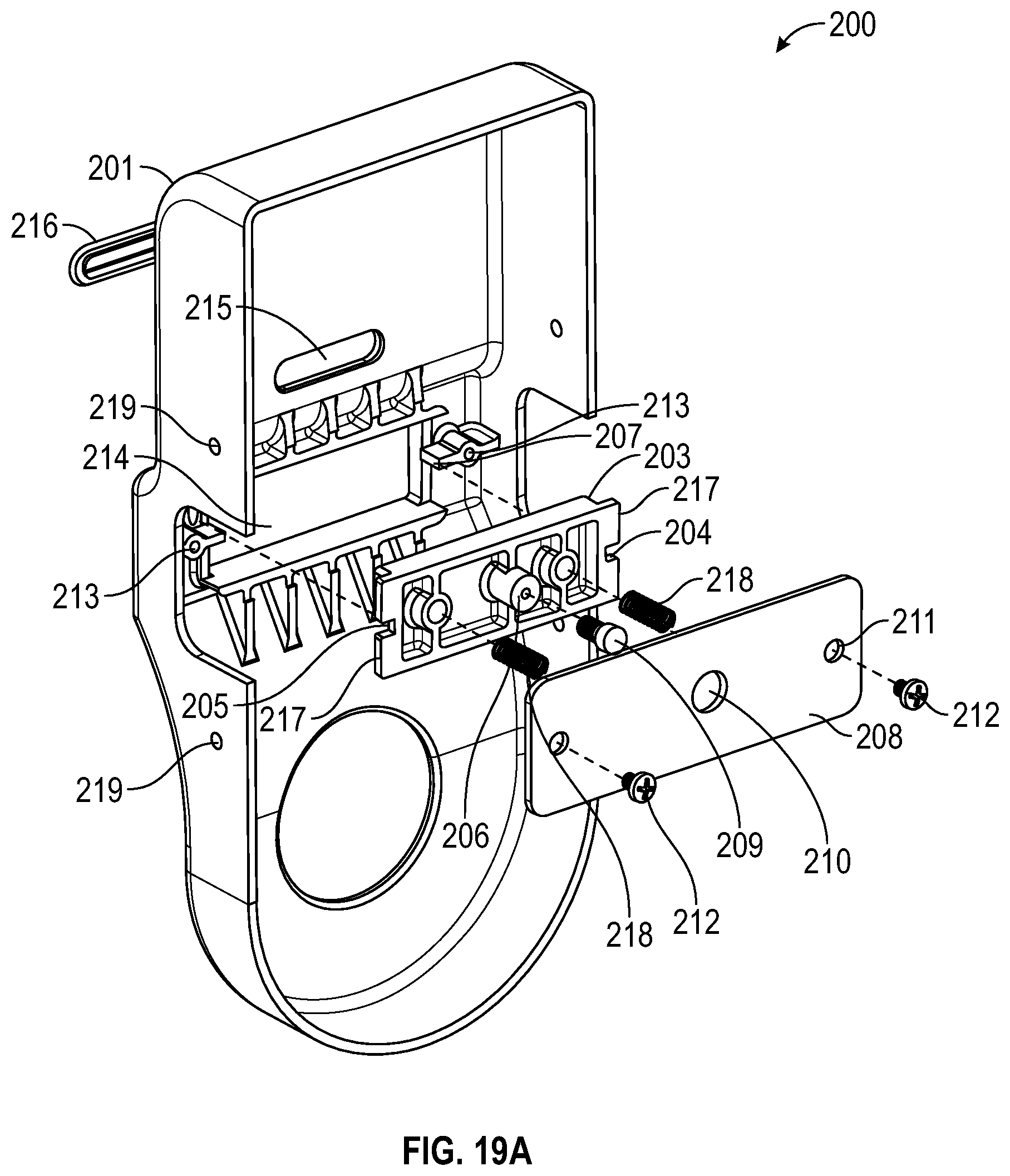 Patent US11781347 Figure 15 – Lock assembly on a security door