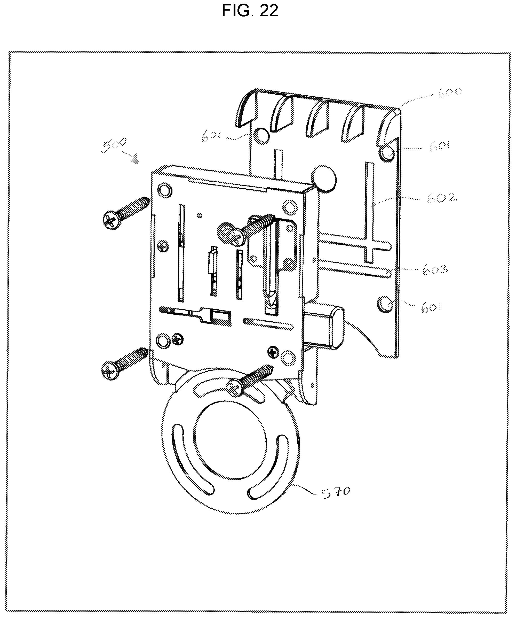 Patent US11781347 Figure 18 – Lock assembly on a security door