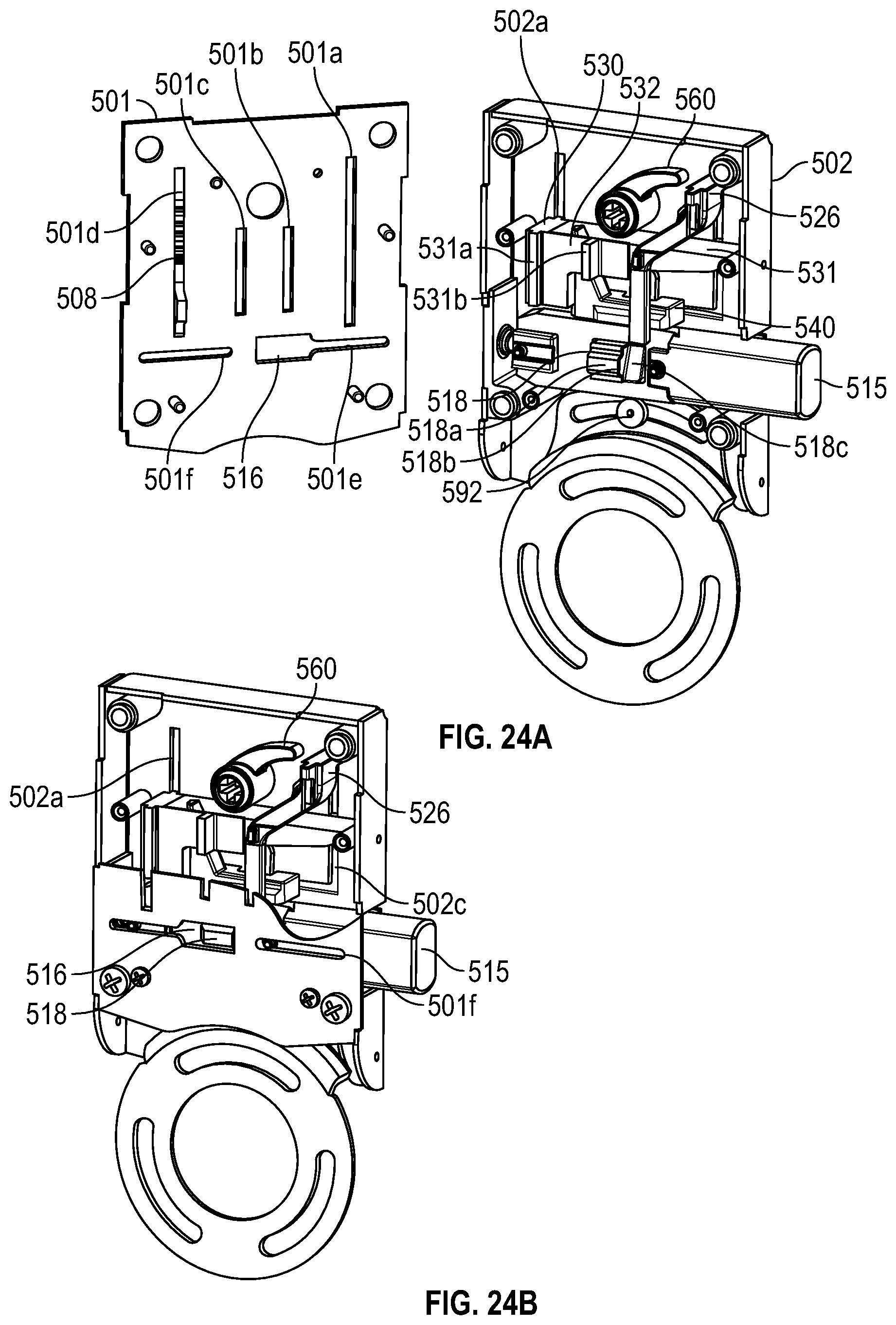 Patent US11781347 Figure 20 – Lock assembly on a security door