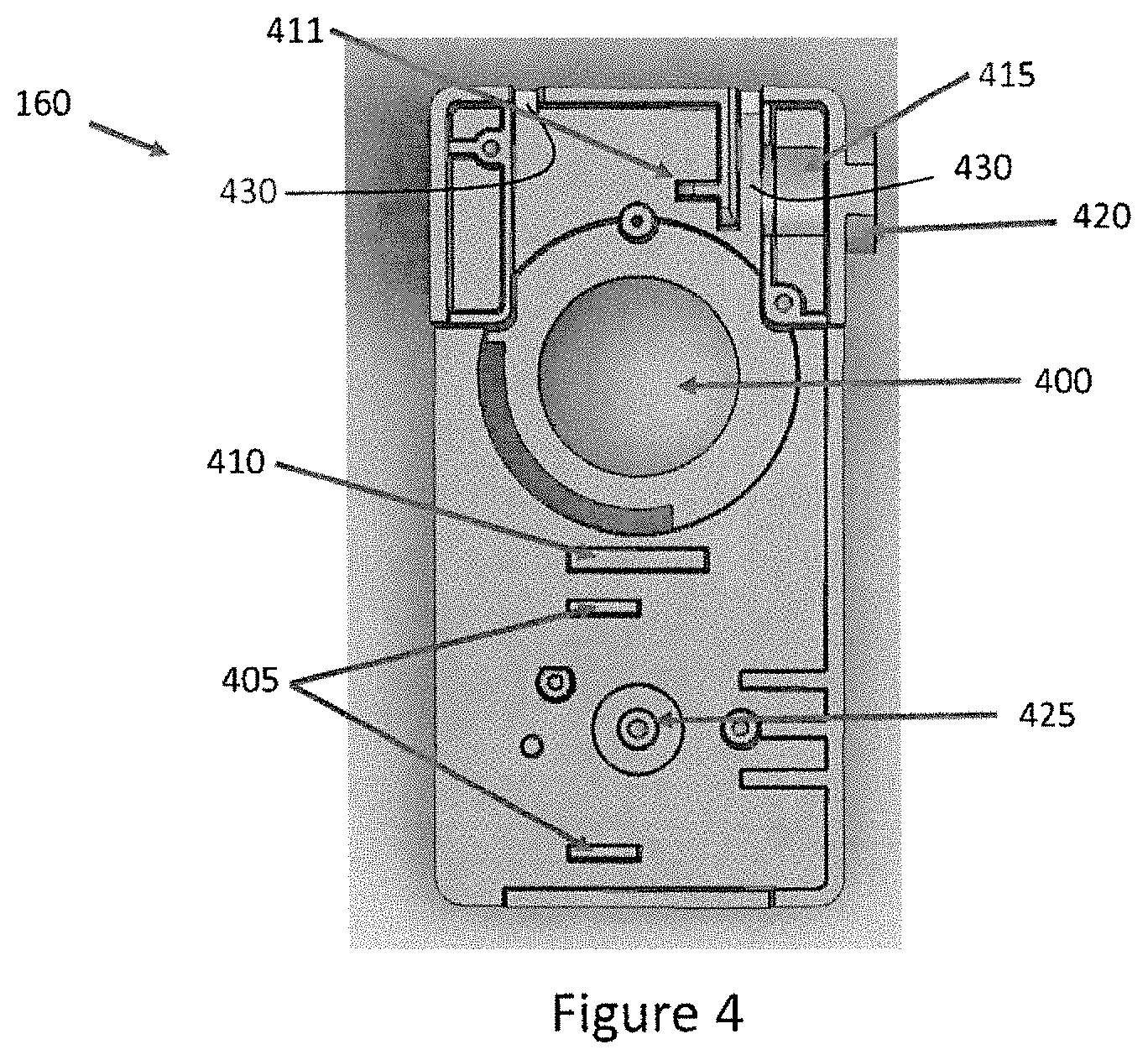 Patent US11781348 Figure 4 – Adjustable security bracket