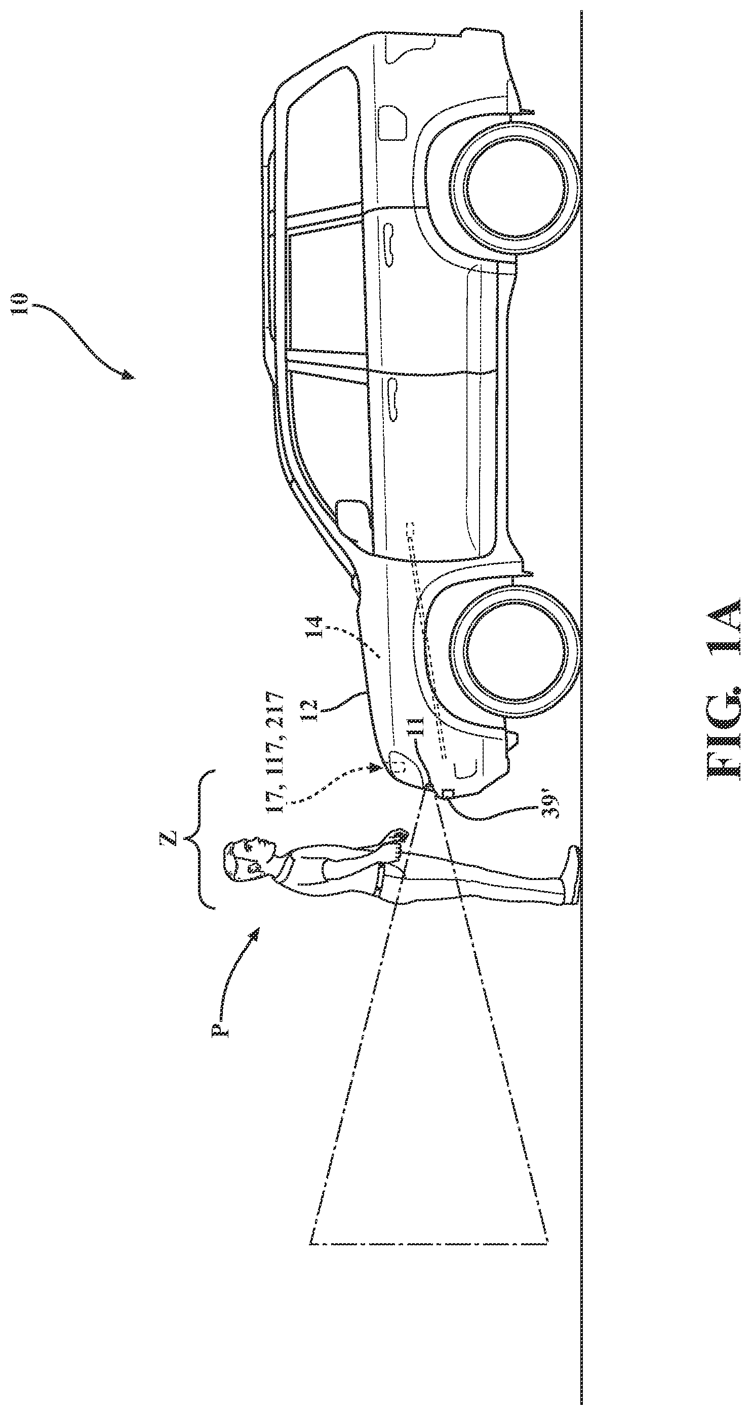 Patent US11781349 Figure 1 – Closure latch assembly for front trunk with pedestrian protection features