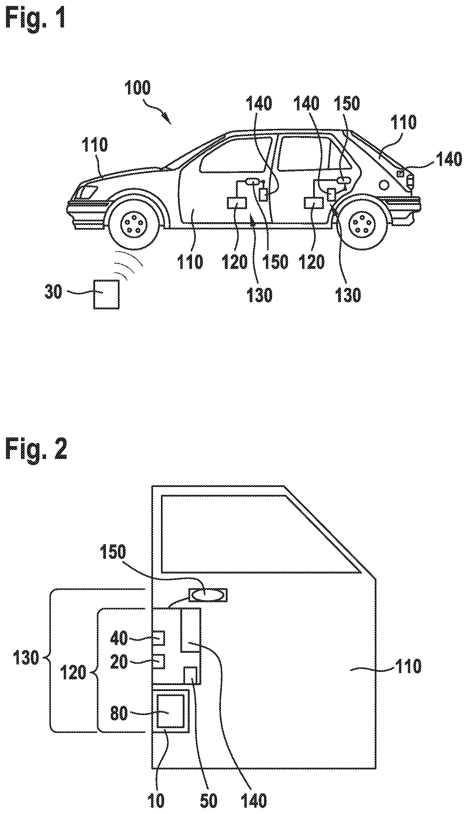 Patent US11781350 Figure 1 – Emergency actuating device for a movable part of a vehicle