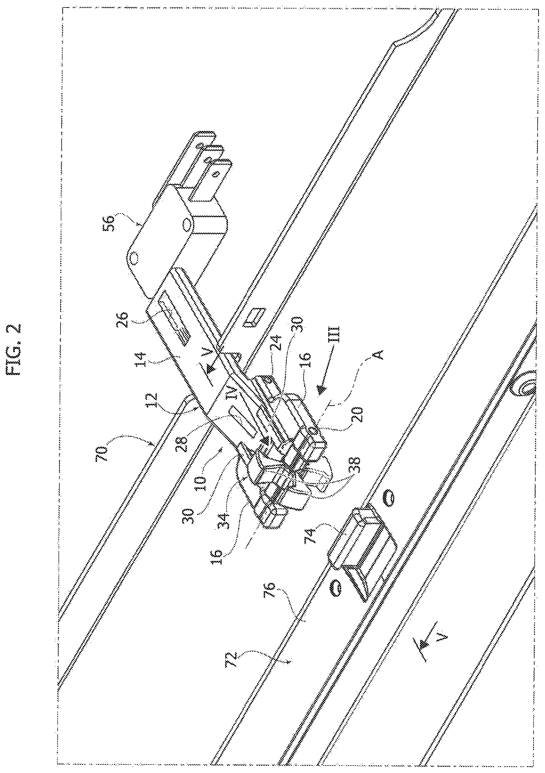 Patent US11781351 Figure 2 – Door-lock device for household appliance, in particular dishwashers